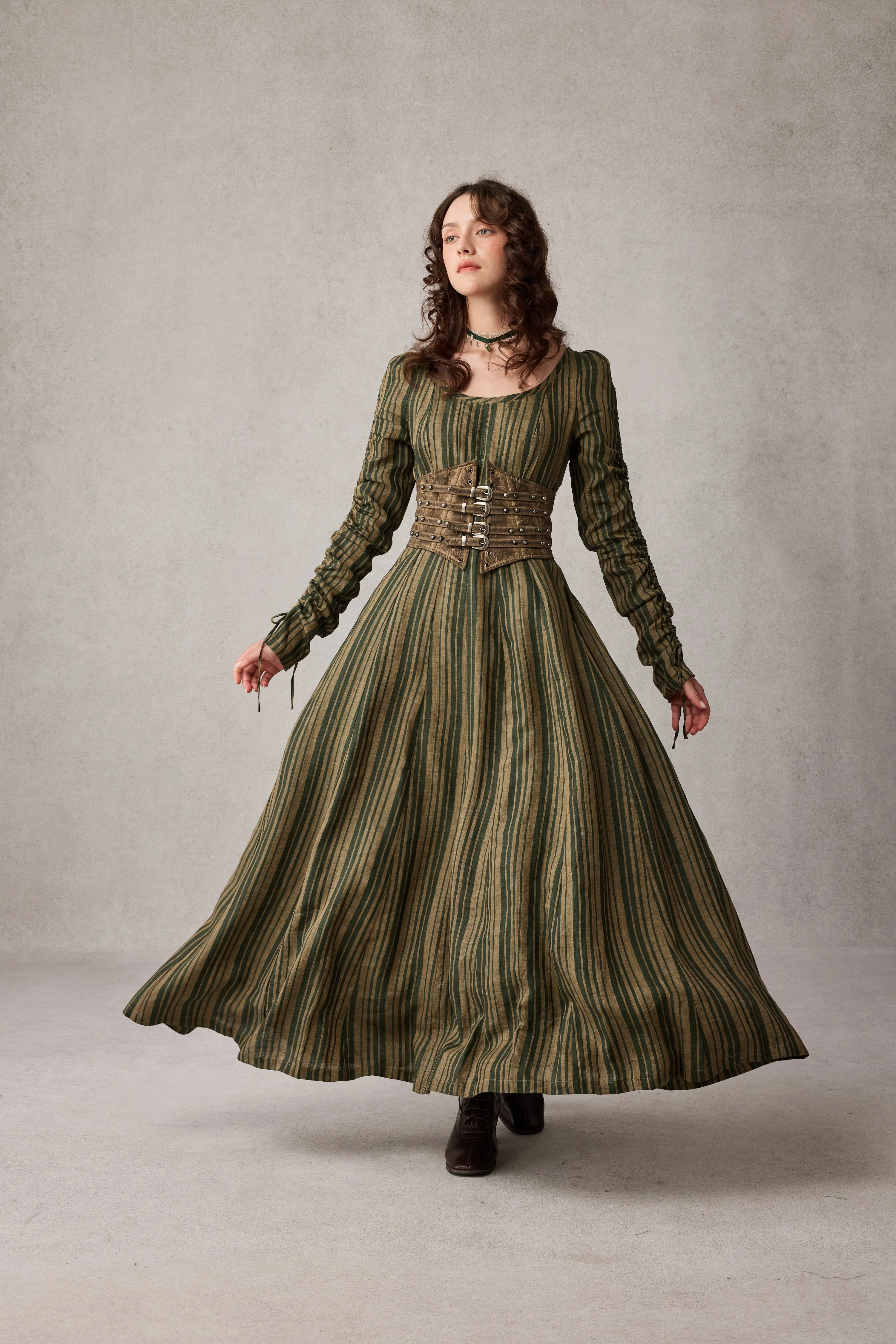 Leather underbust corset belt - Image 5