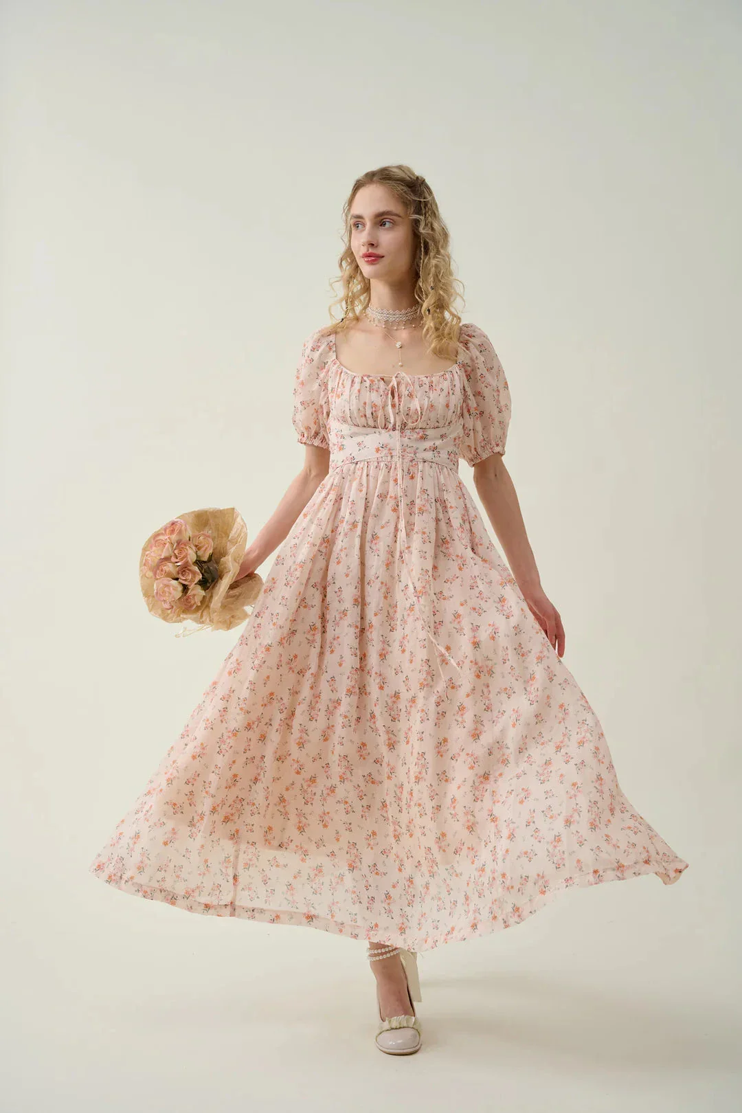 Alice 19 | Floral linen dress - Image 10