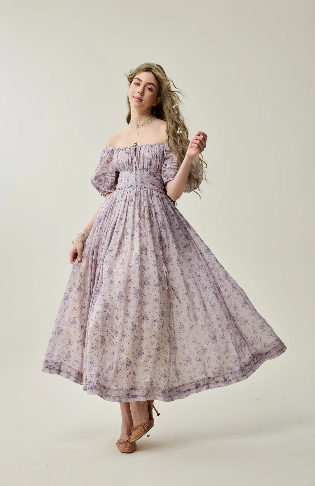 Alice 19 | Floral linen dress - Image 12