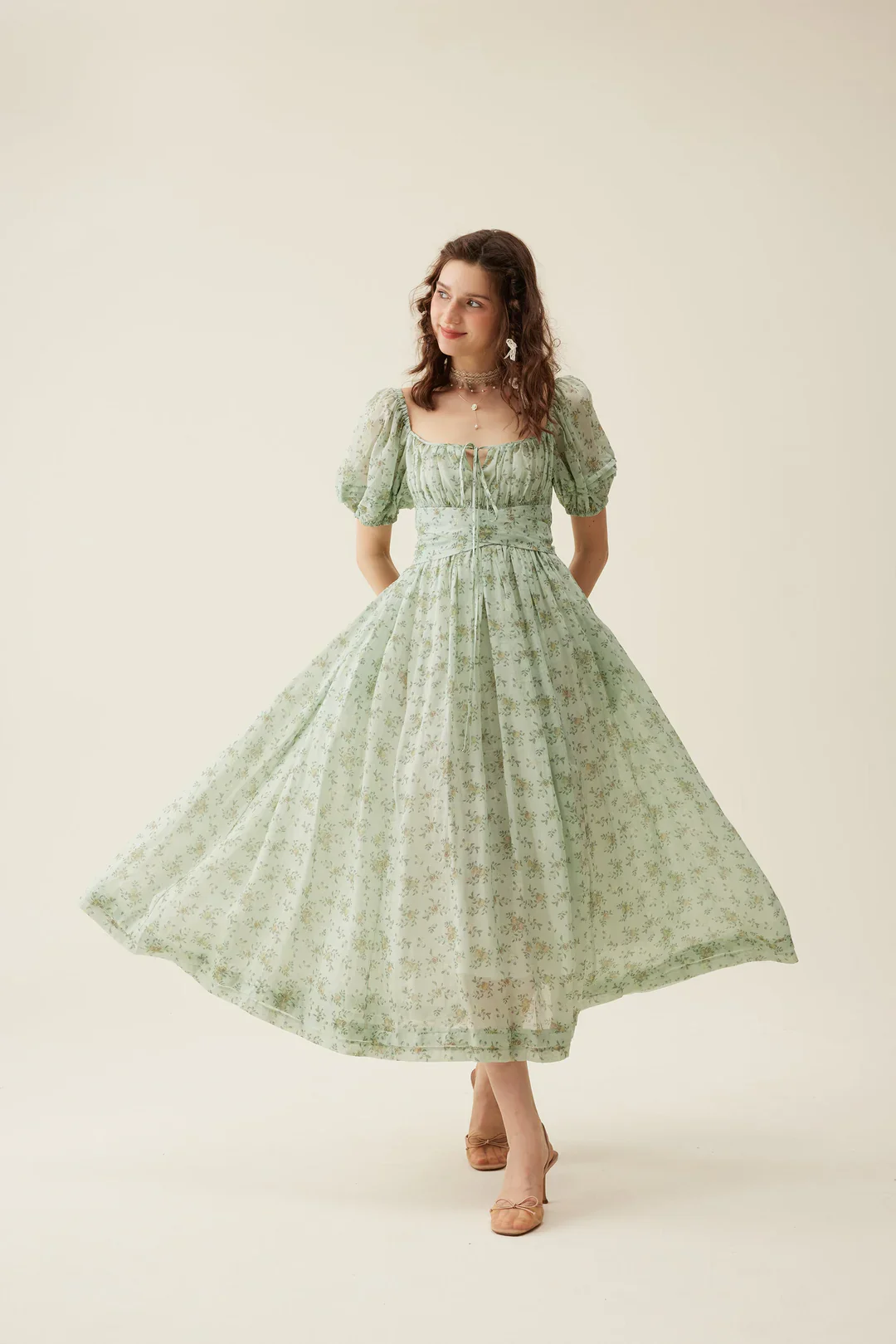Alice 19 | Floral linen dress - Image 15