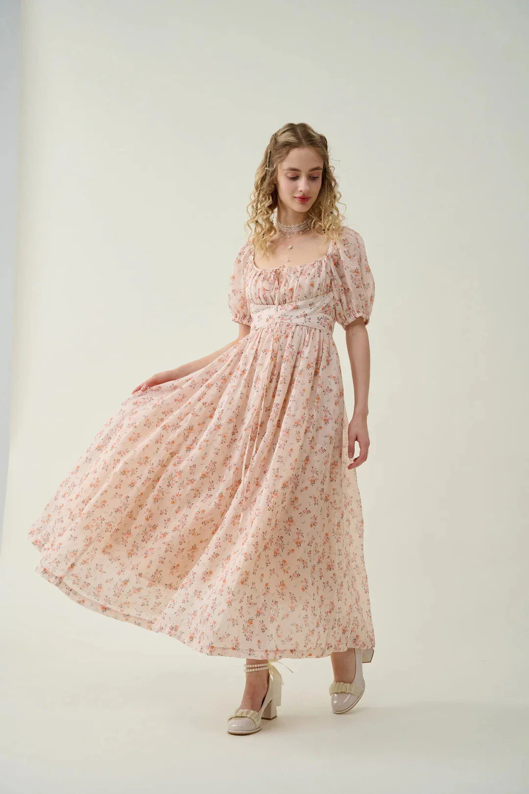 Alice 19 | Floral linen dress - Image 8