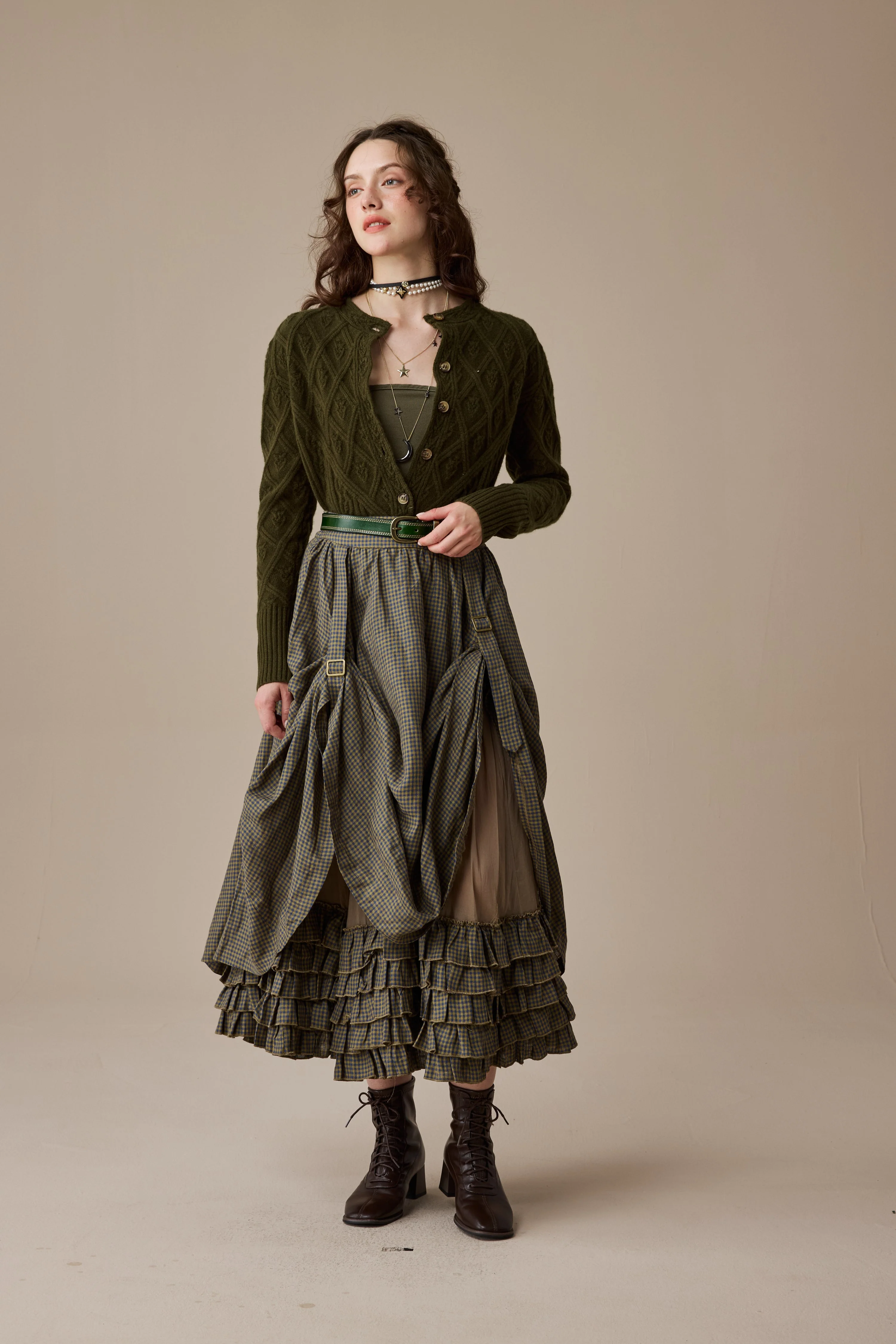 Anna 21 | Layered Linen Skirt (Adjustable) - Image 3