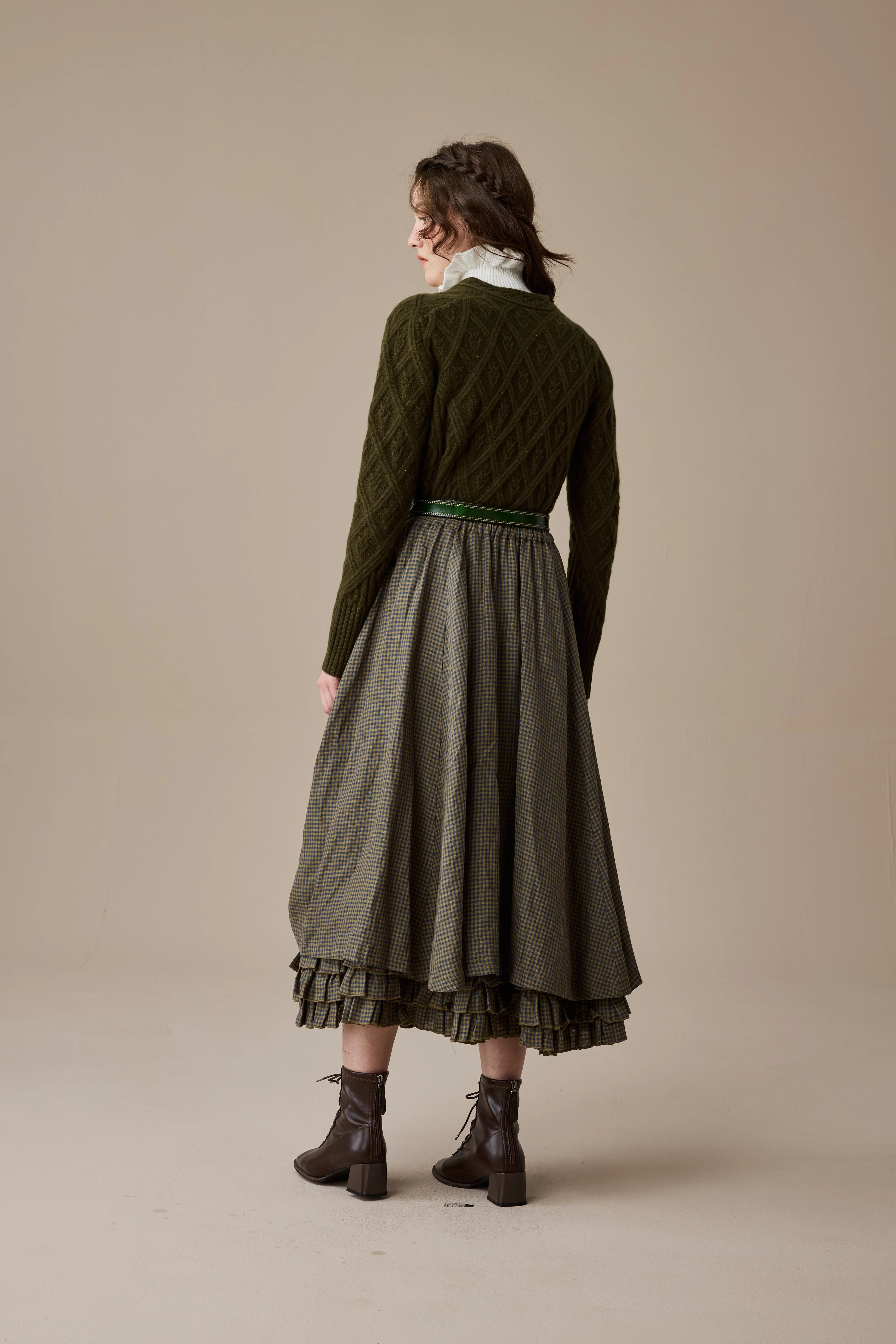 Anna 21 | Layered Linen Skirt (Adjustable) - Image 4
