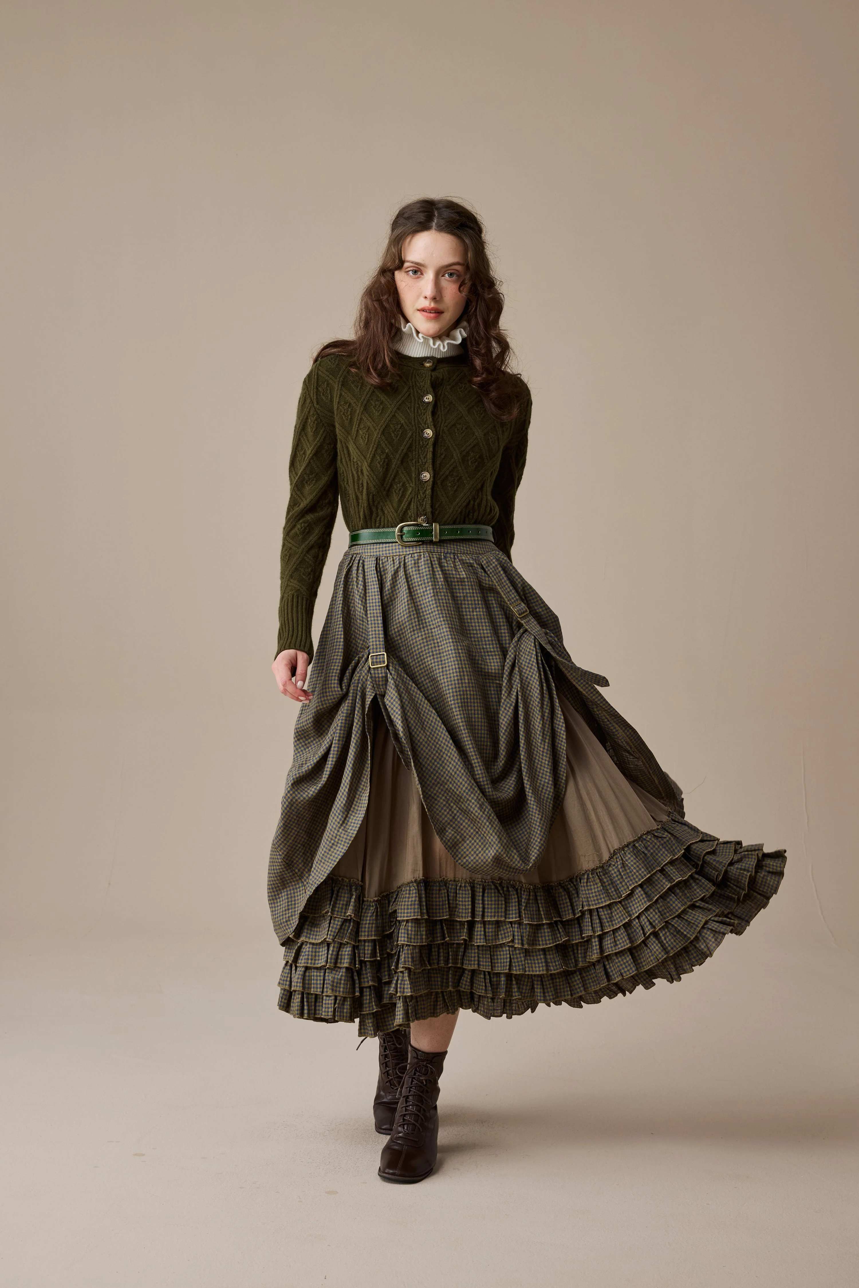 Anna 21 | Layered Linen Skirt (Adjustable) - Image 6