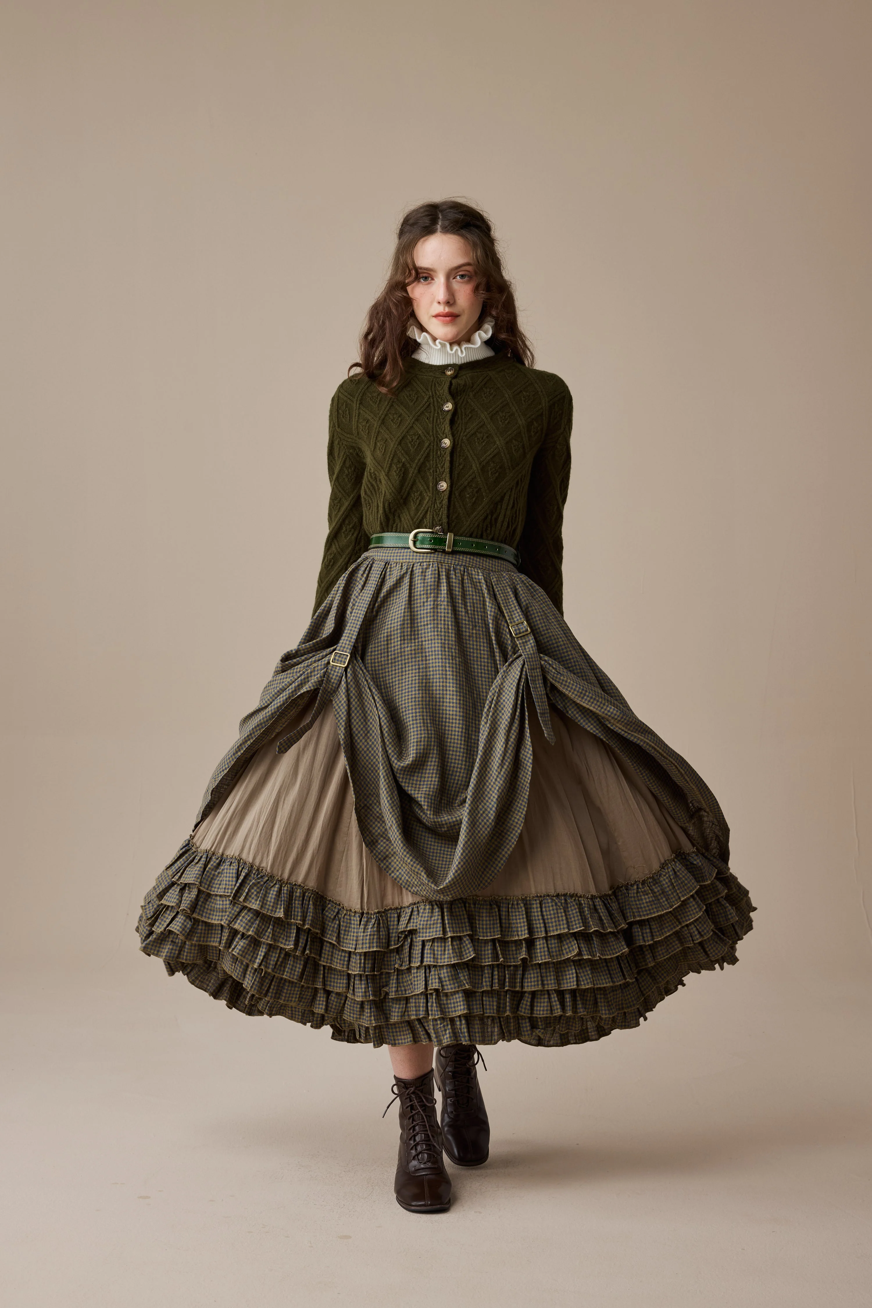 Anna 21 | Layered Linen Skirt (Adjustable) - Image 7