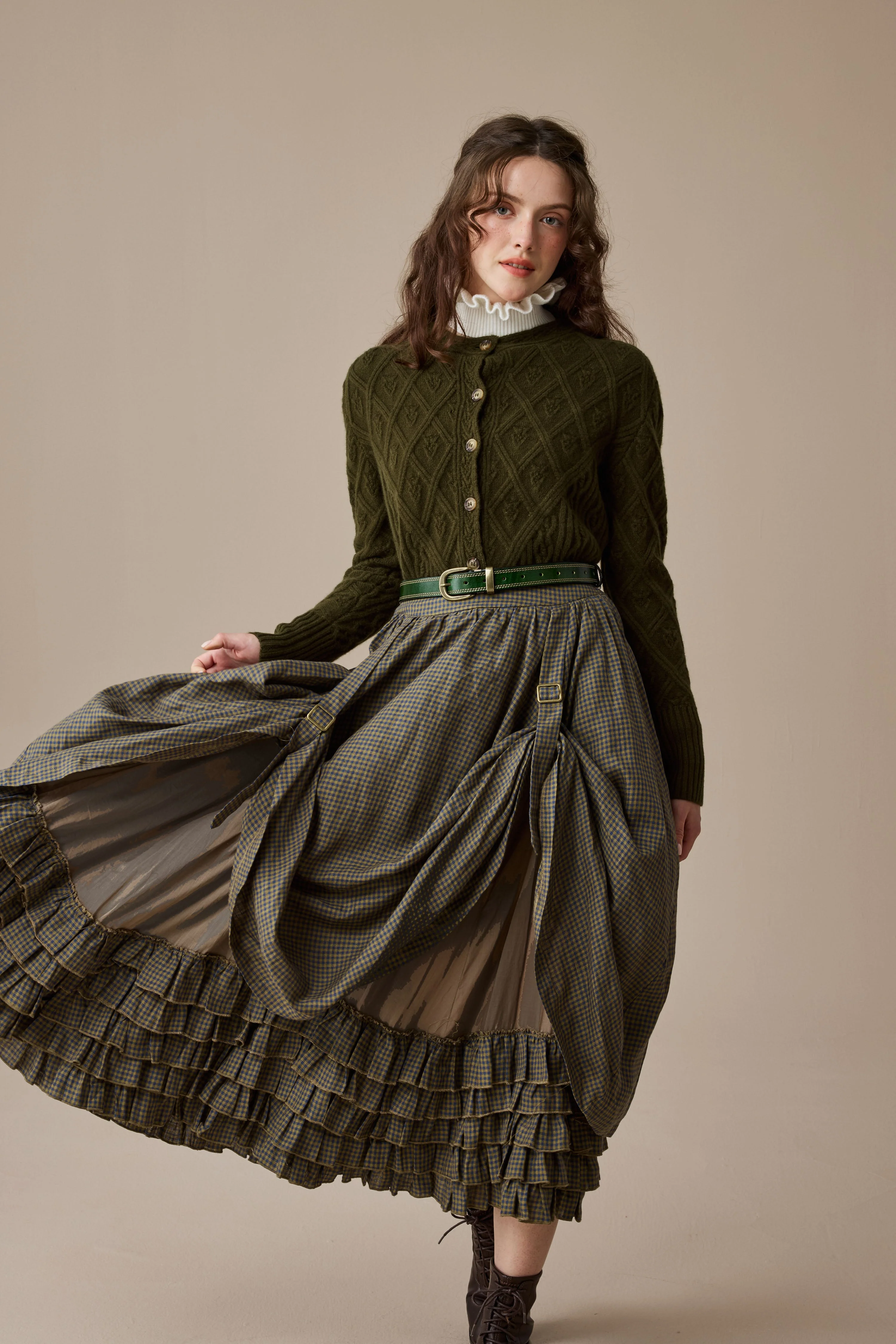 Anna 21 | Layered Linen Skirt (Adjustable) - Image 8