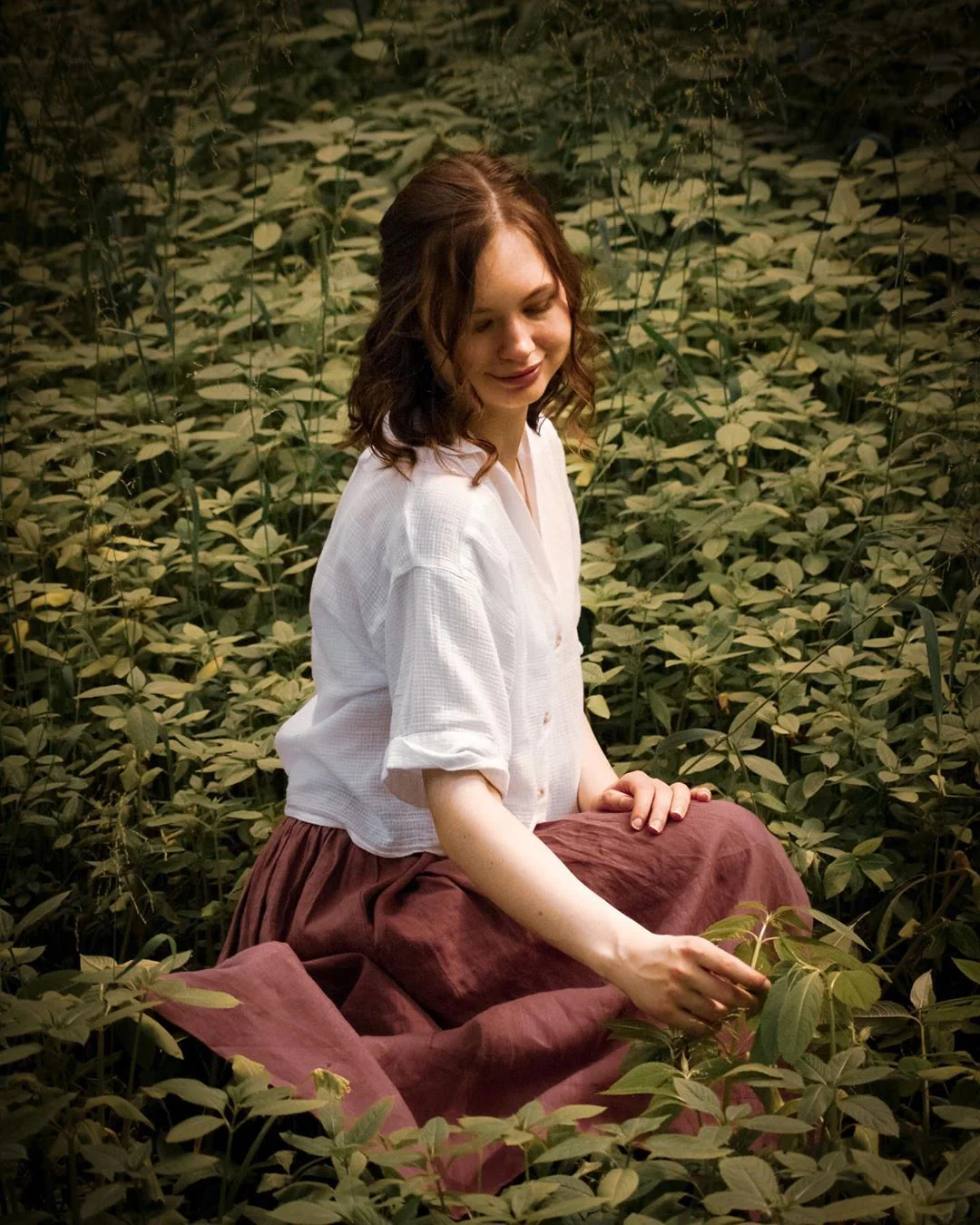 Daisy 03 | ashed lilac linen skirt - Image 15