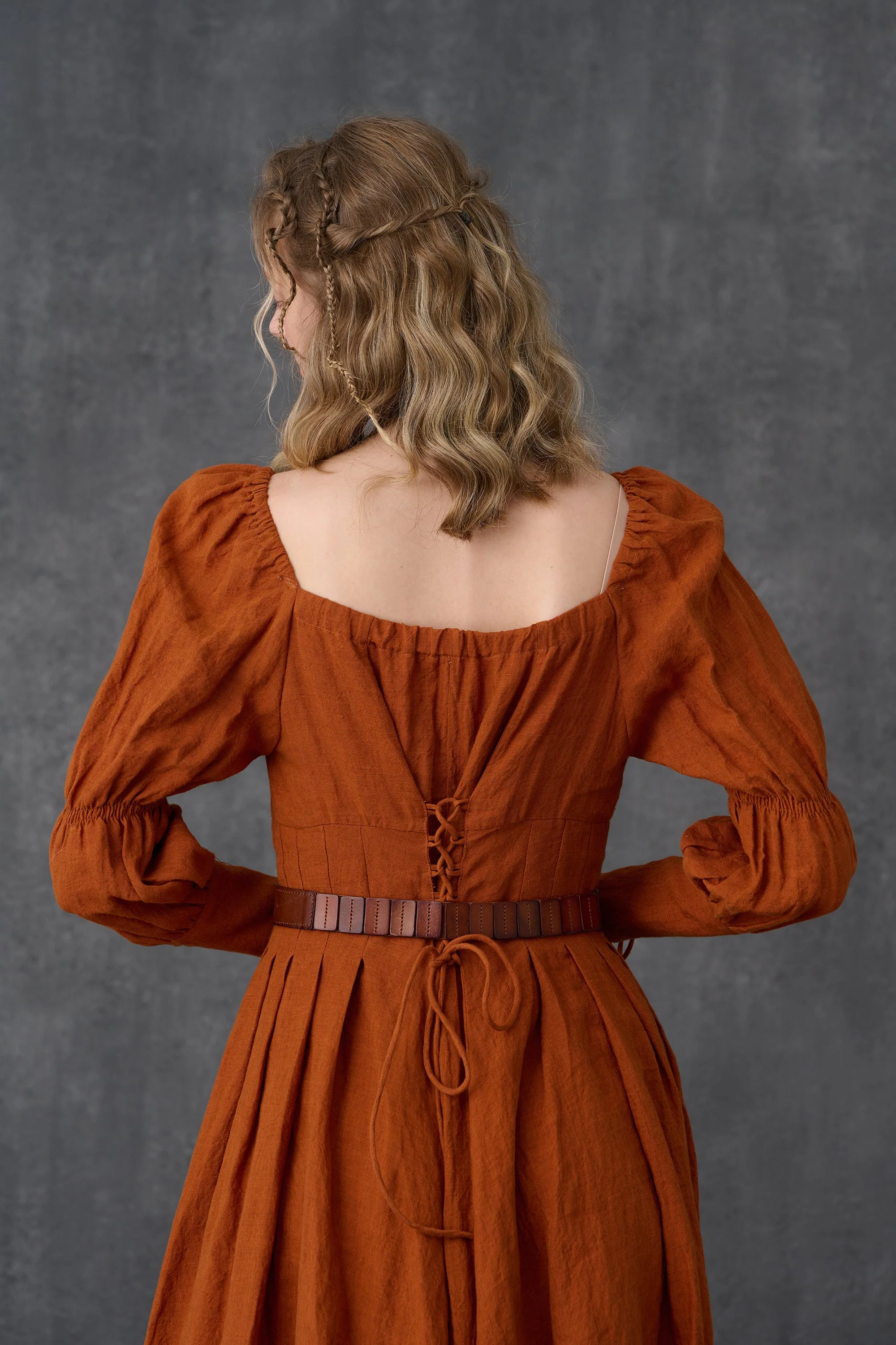 PHOENIX 24 | REGENCY LACE-UP LINEN DRESS - Image 22