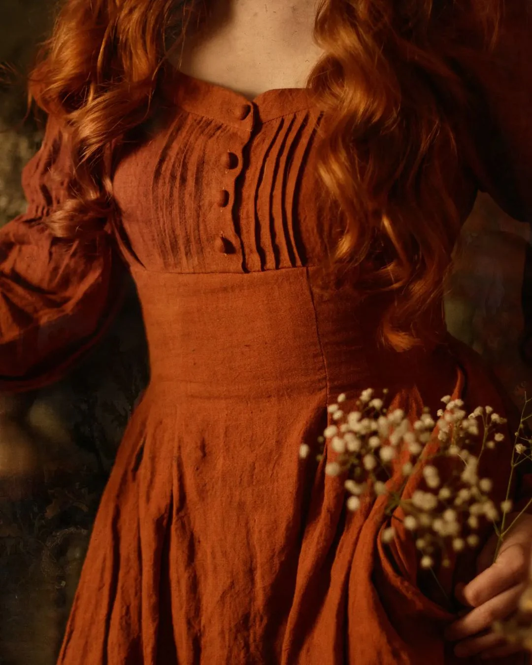 PHOENIX 24 | REGENCY LACE-UP LINEN DRESS - Image 4