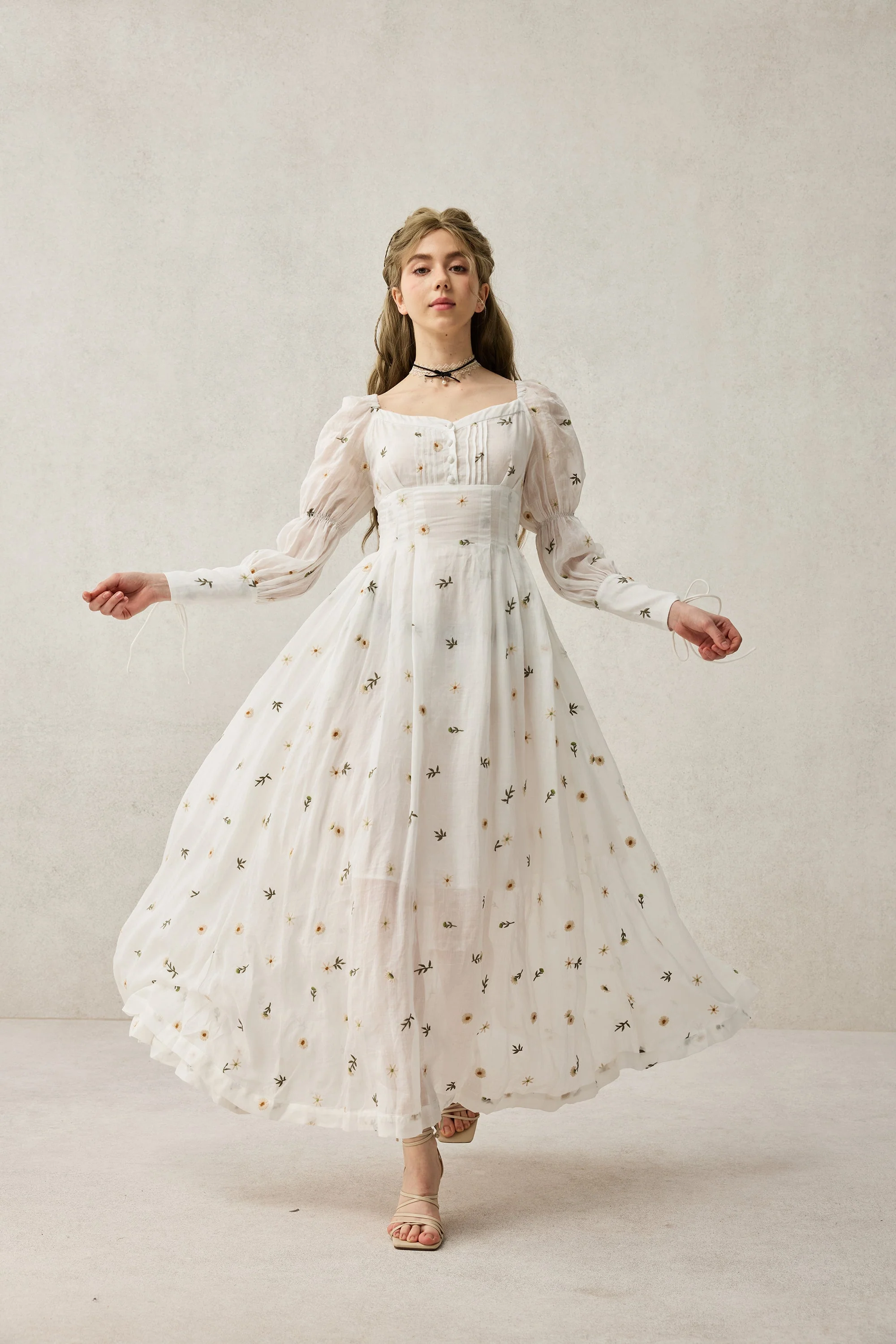 PHOENIX 24 | REGENCY LACE-UP LINEN DRESS - Image 29