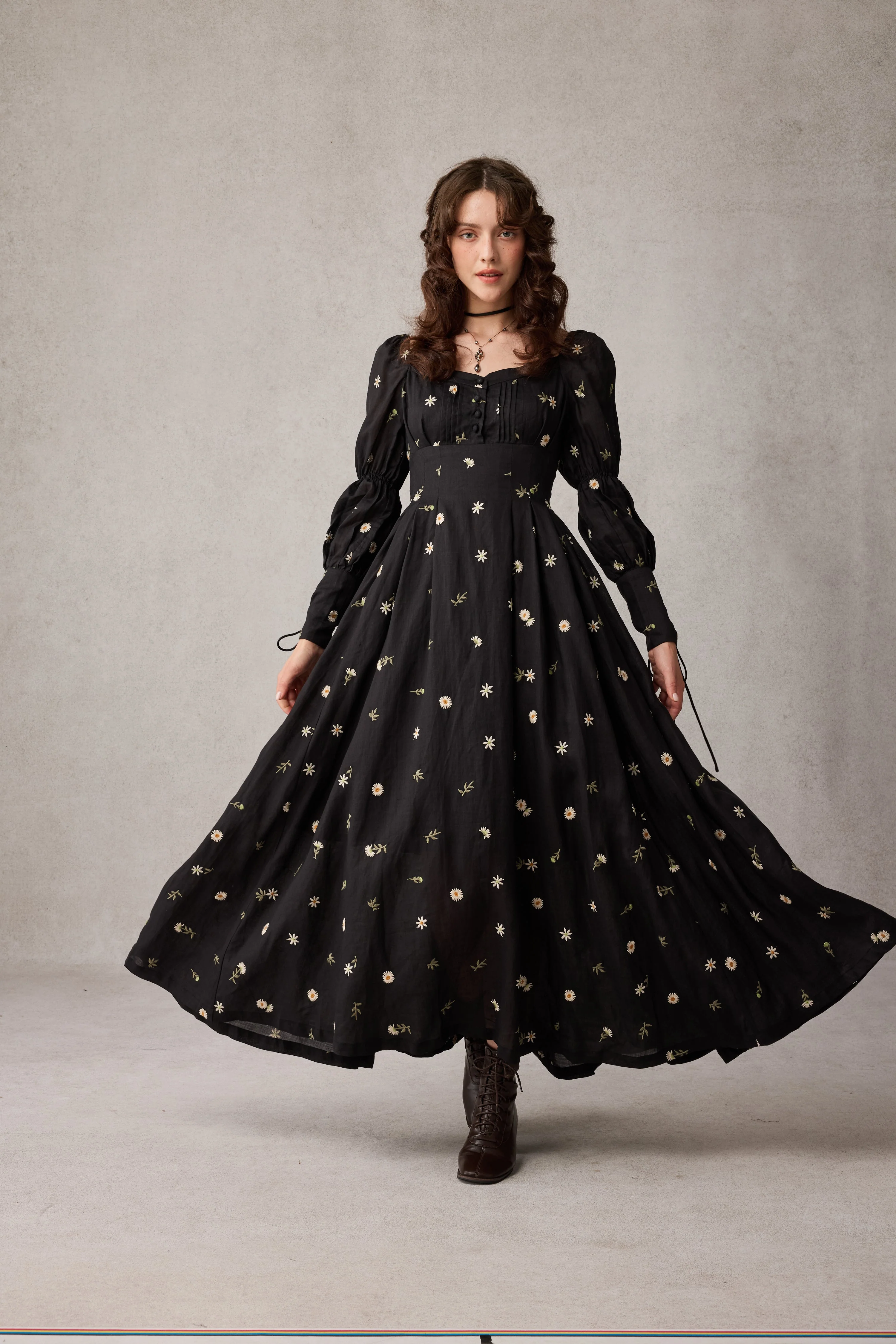 PHOENIX 24 | REGENCY LACE-UP LINEN DRESS - Image 31