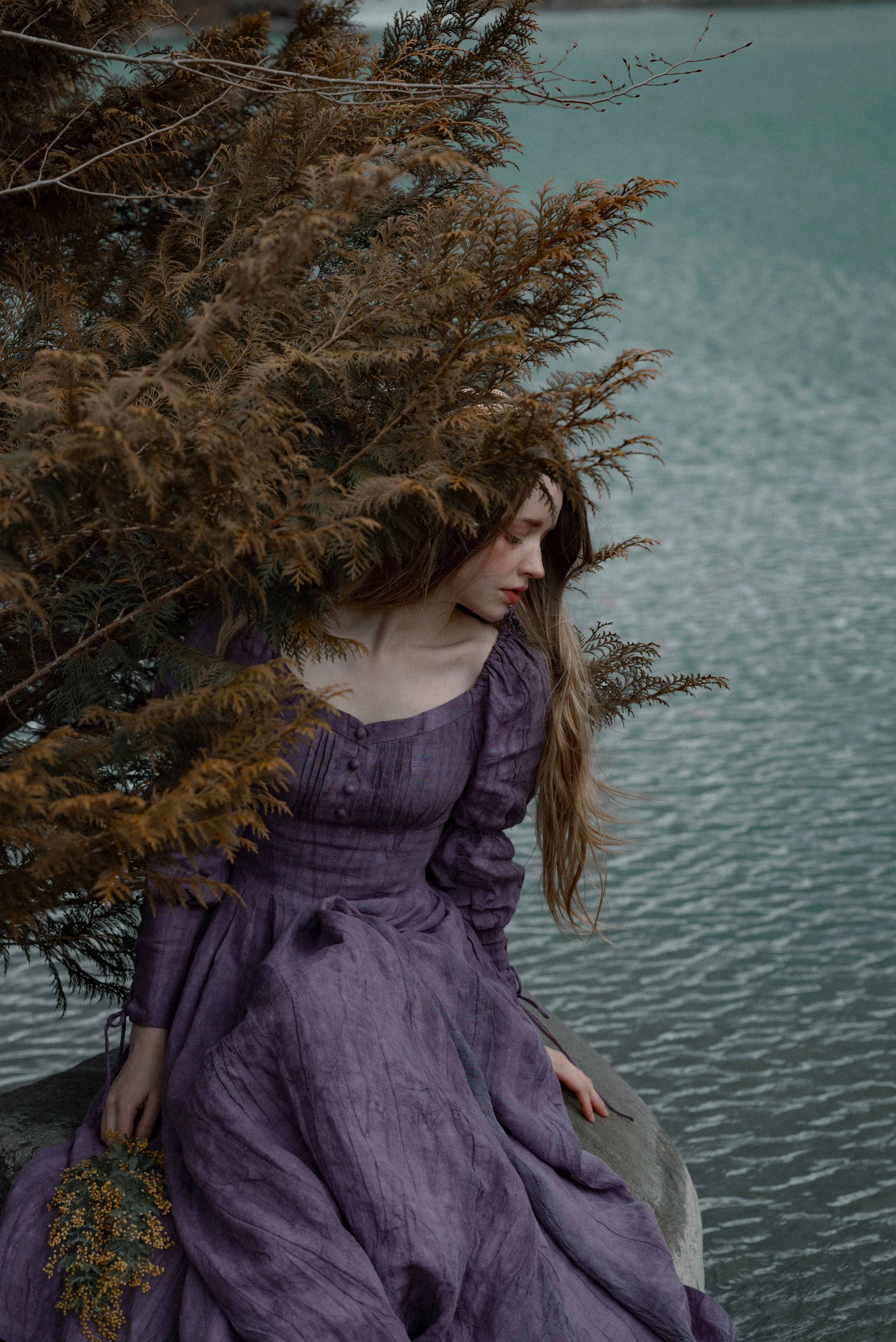 PHOENIX 24 | REGENCY LACE-UP LINEN DRESS - Image 7