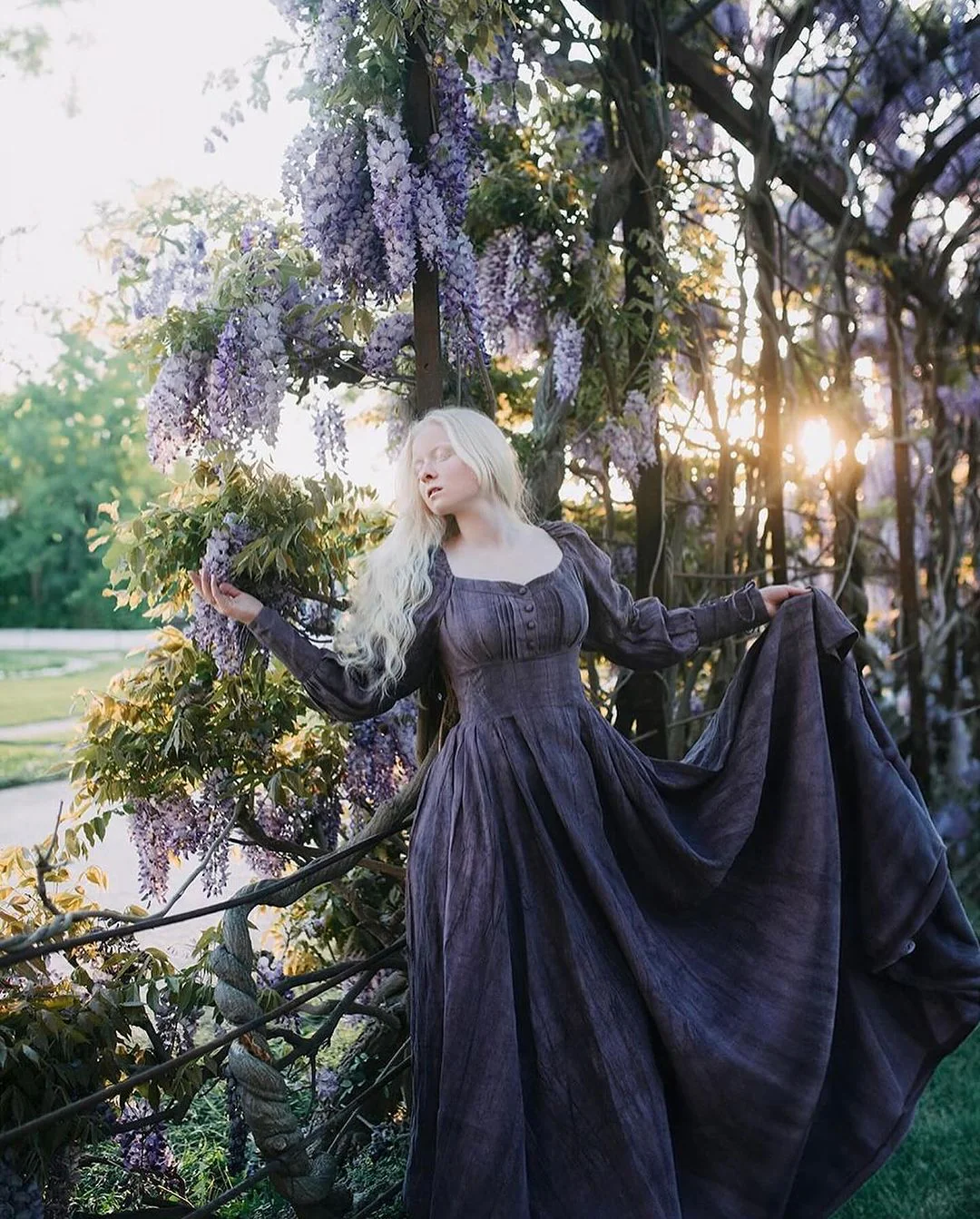 PHOENIX 24 | REGENCY LACE-UP LINEN DRESS - Image 8