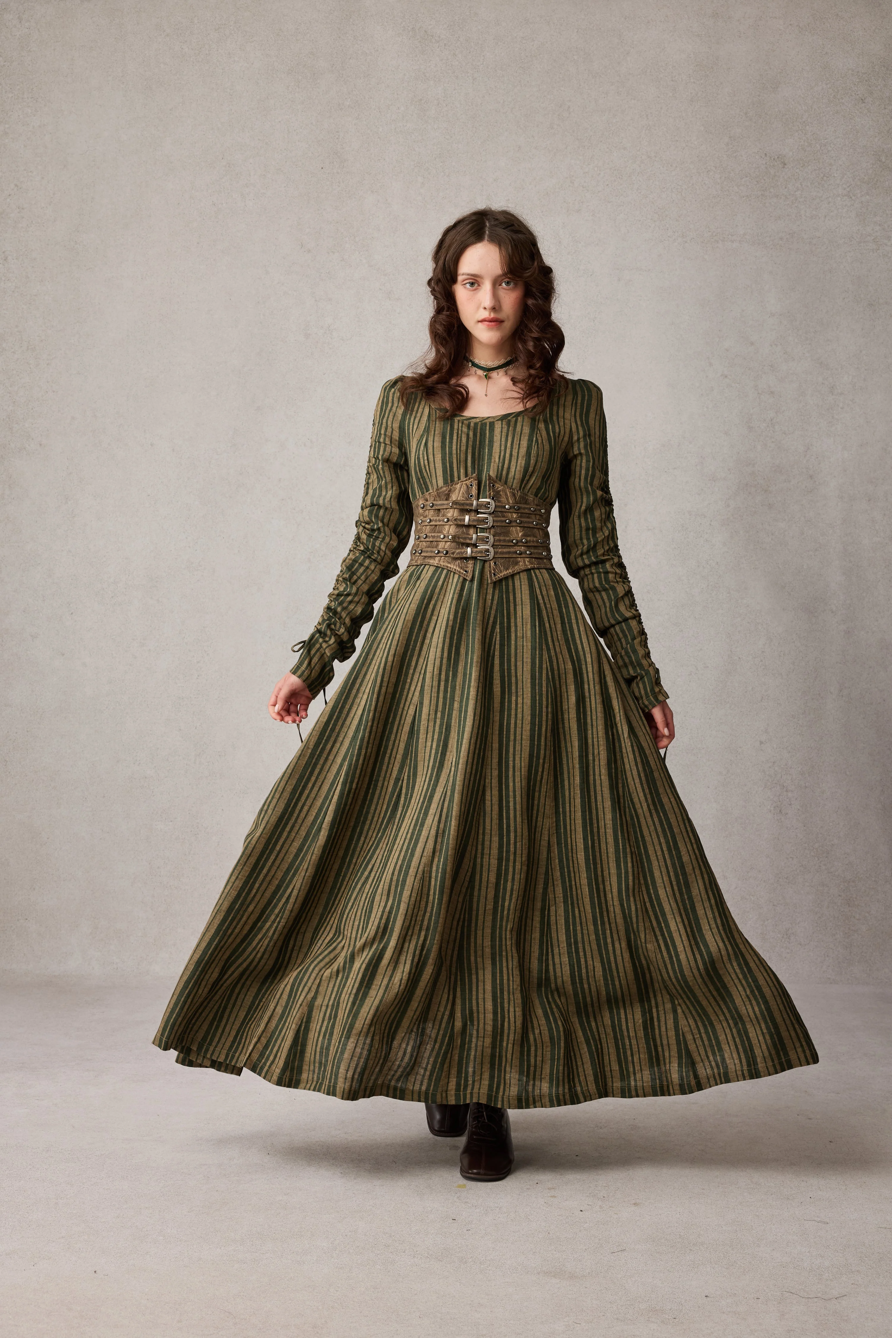 Crystal 17 | Victorian maxi linen dress - Image 13