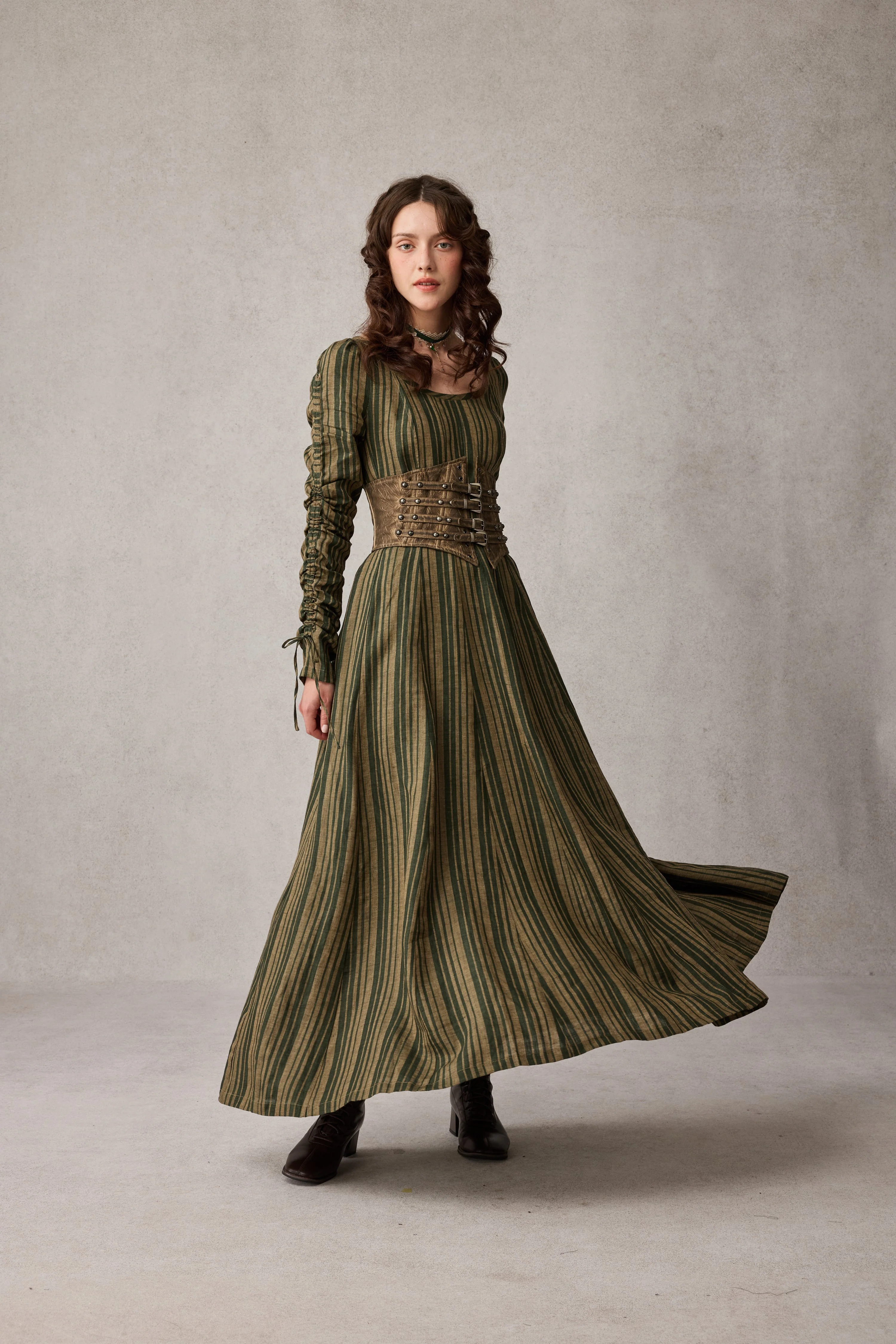 Crystal 17 | Victorian maxi linen dress - Image 16