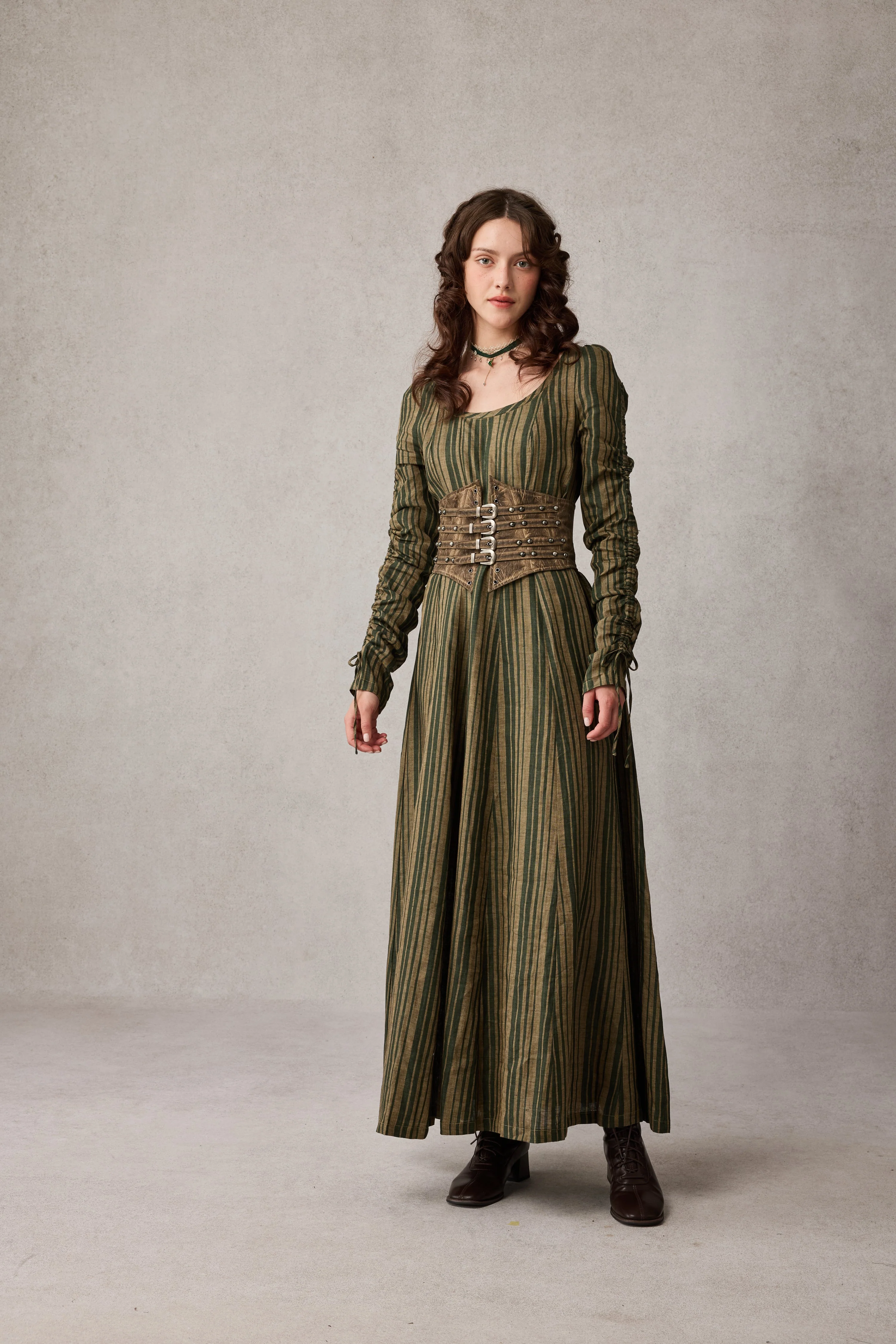 Crystal 17 | Victorian maxi linen dress - Image 17