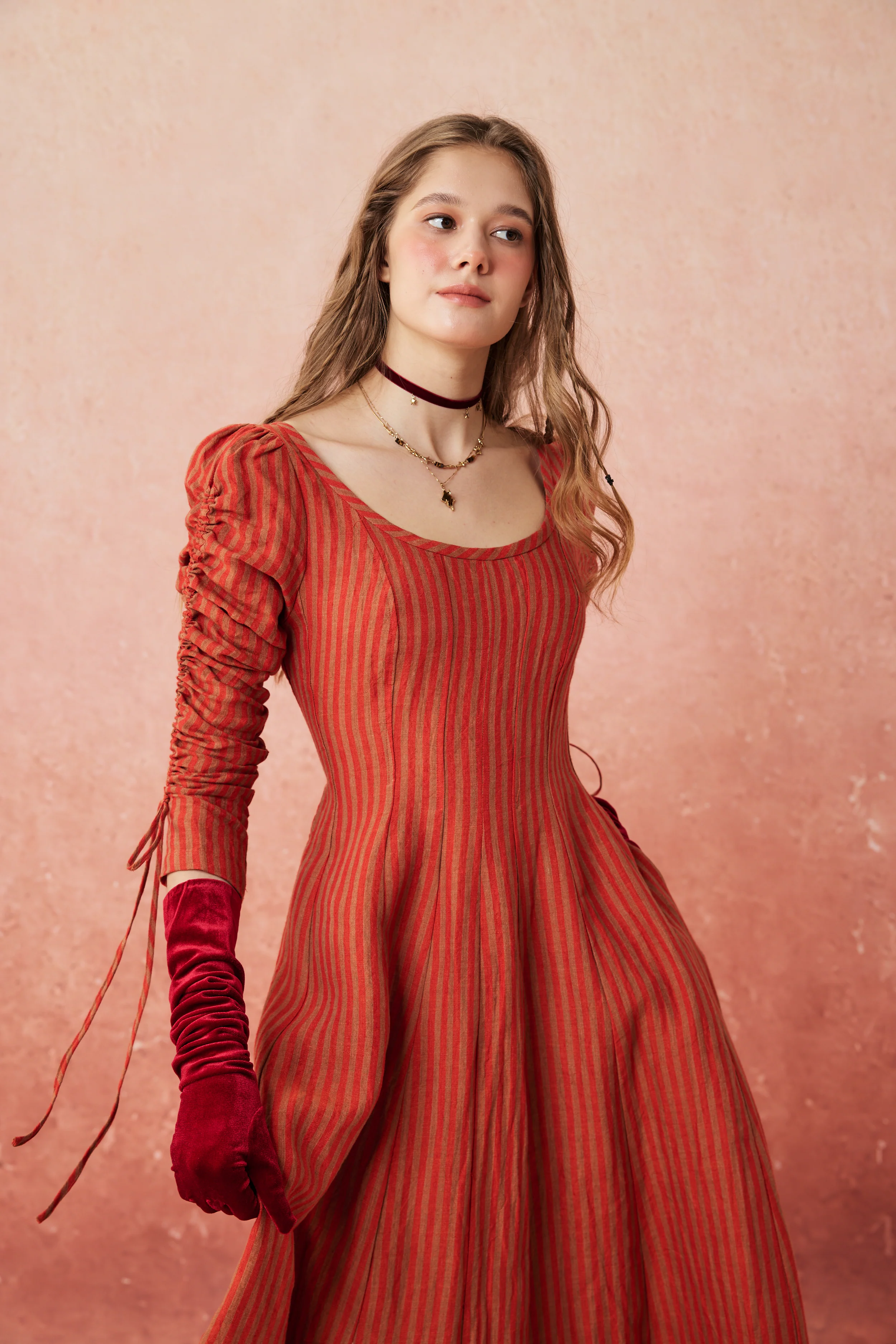 Crystal 17 | Victorian maxi linen dress - Image 28