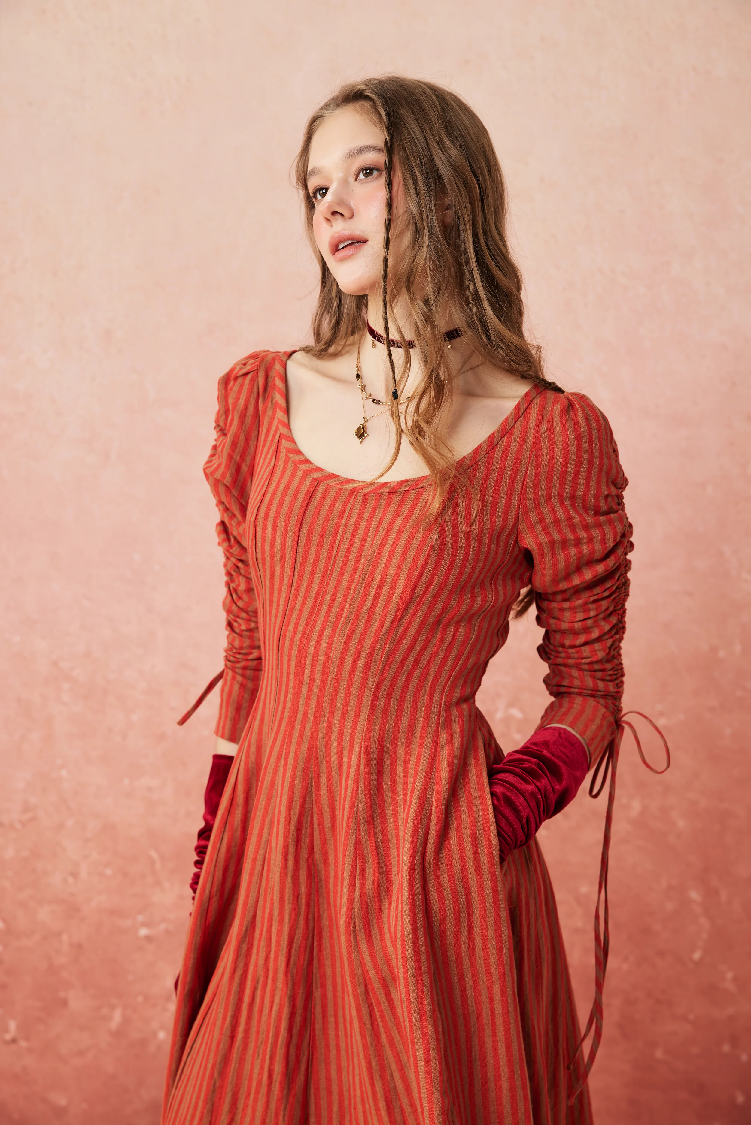 Crystal 17 | Victorian maxi linen dress - Image 29