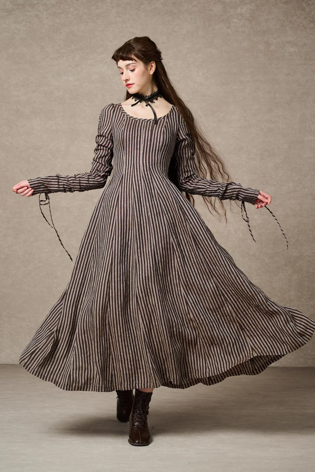 Crystal 17 | Victorian maxi linen dress - Image 21