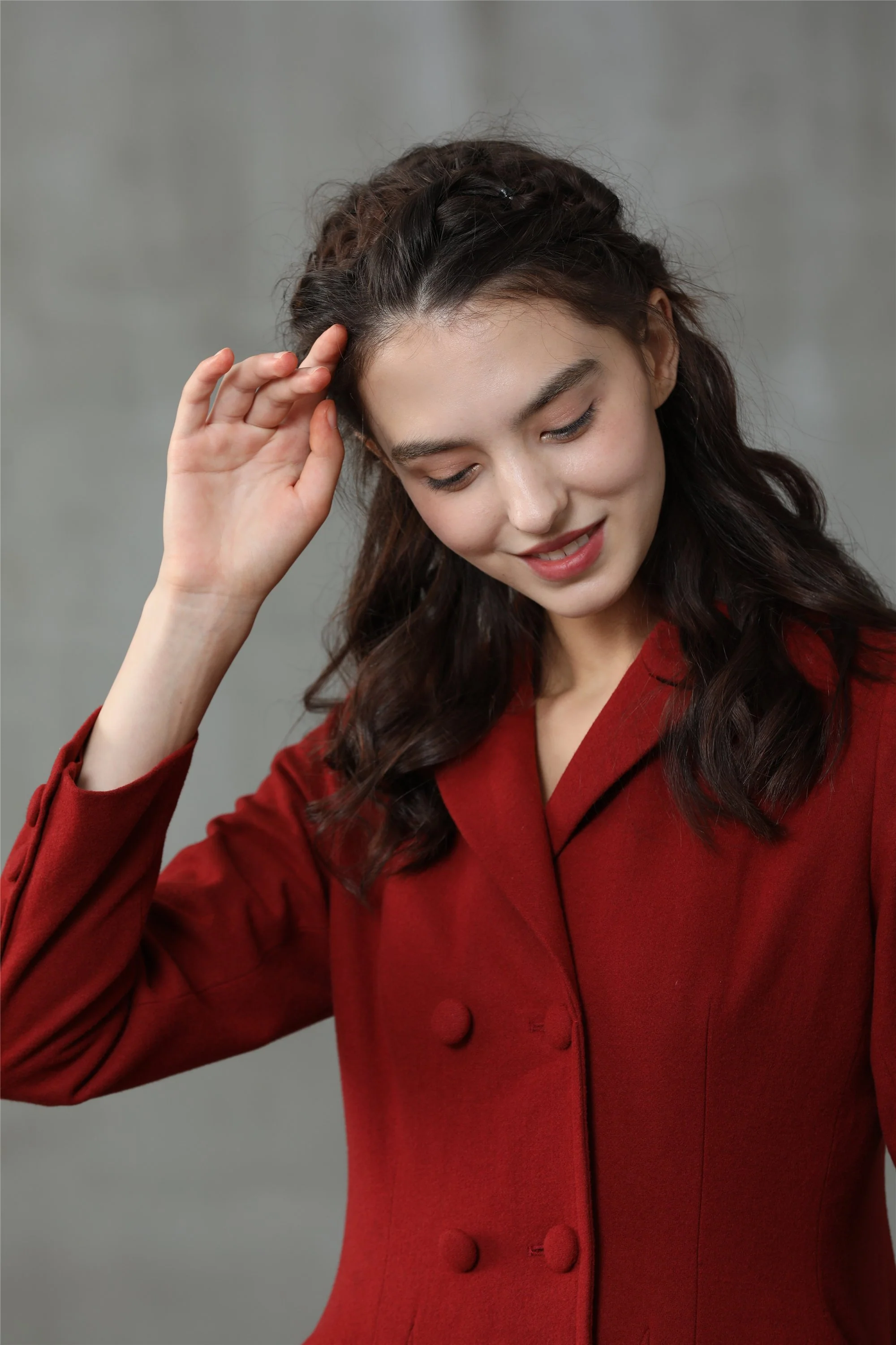 Roman Holiday 2020 | Red Wool Coat Jacket - Image 15