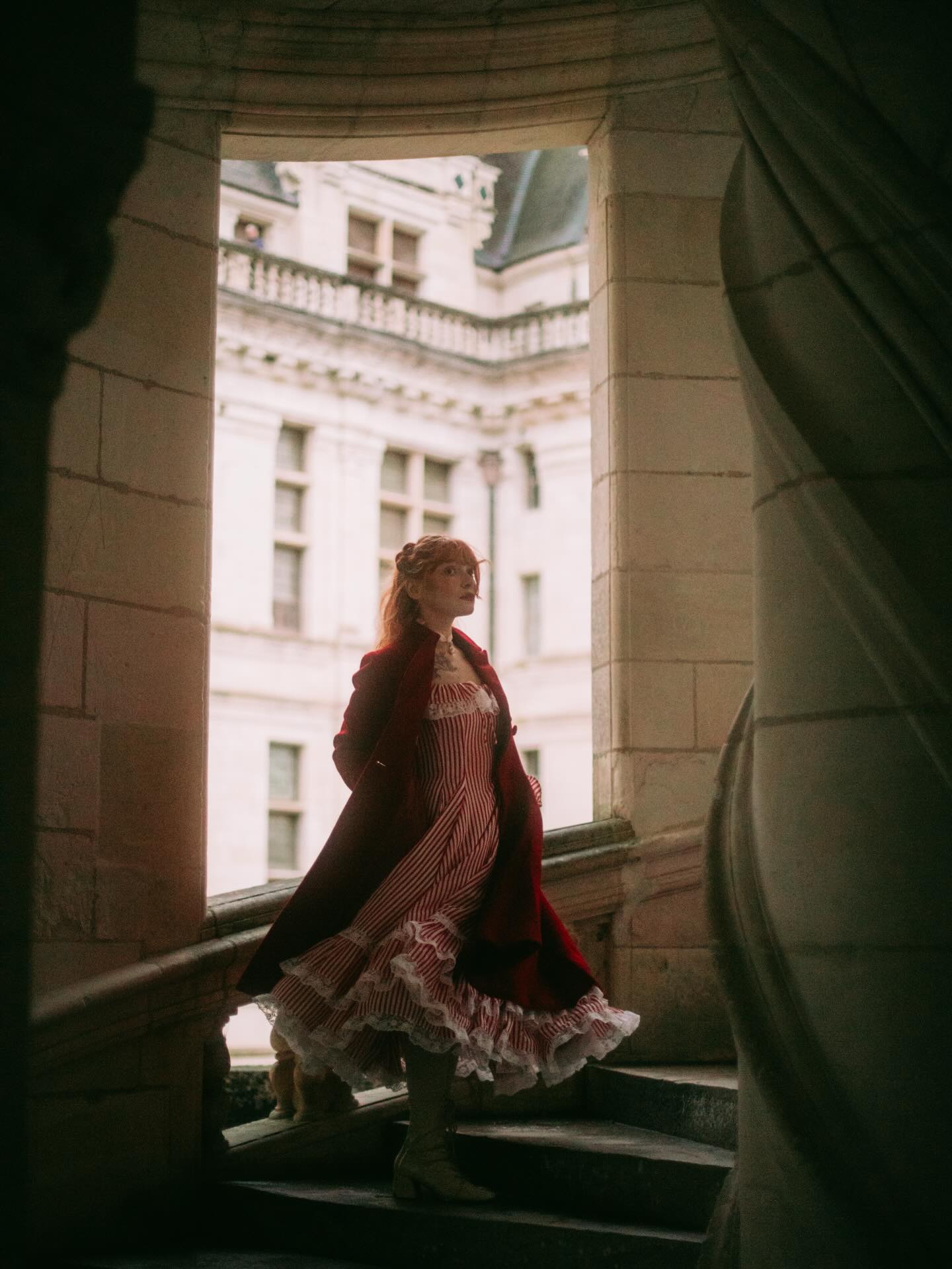 Roman Holiday 2020 | Red Wool Coat Jacket - Image 4