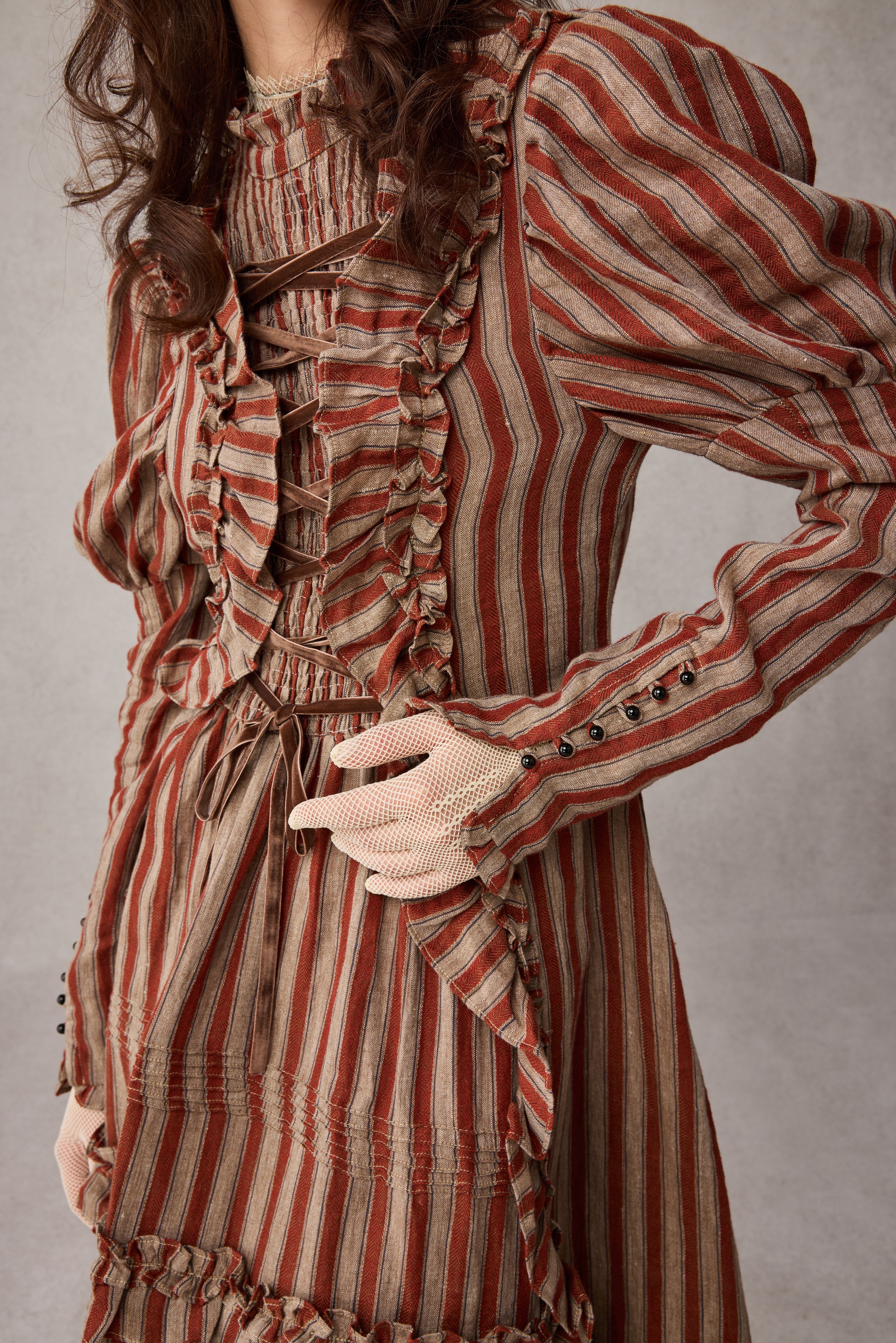 Elizabeth 15 | Victorian Linen Dress - Image 11