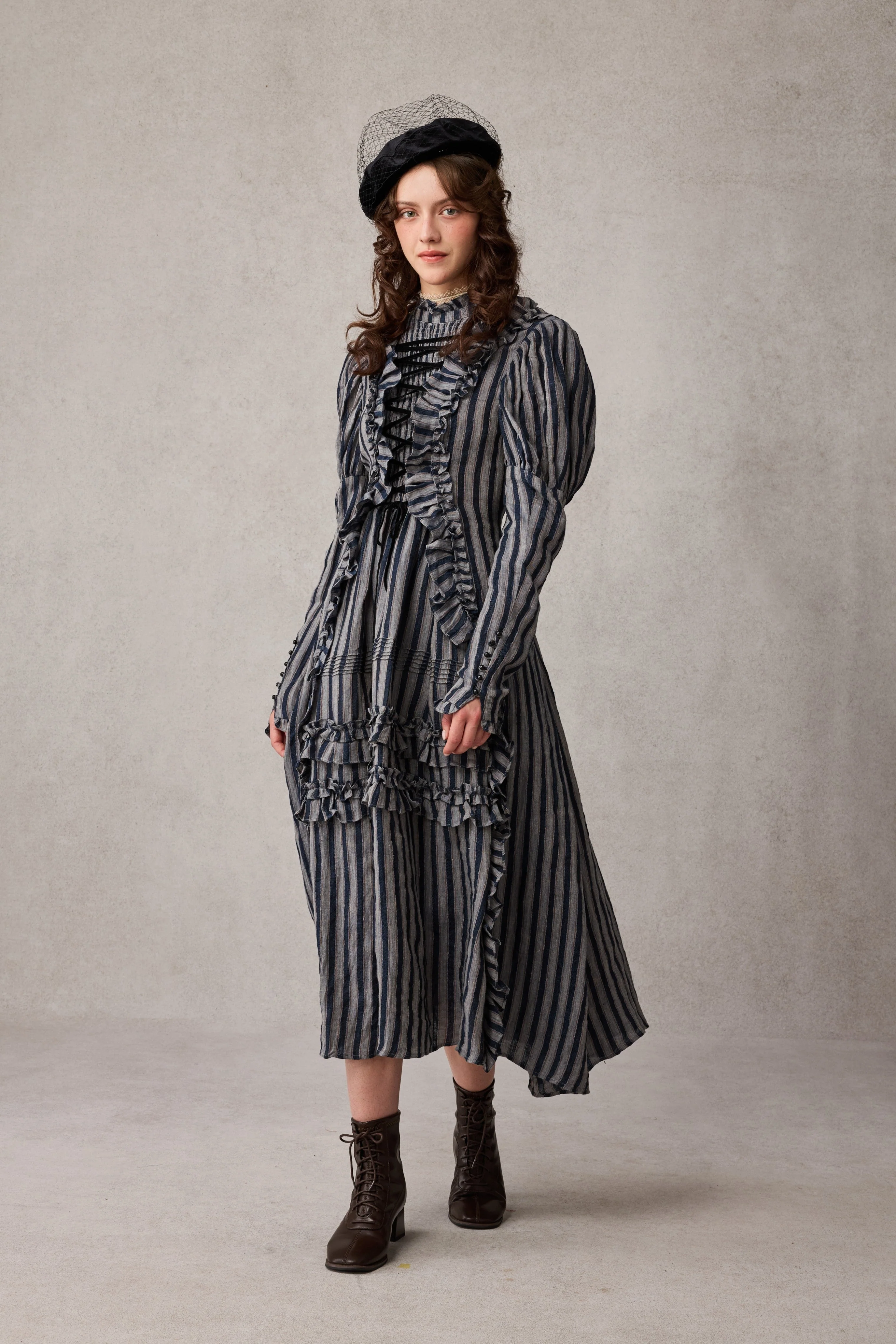 Elizabeth 15 | Victorian Linen Dress - Image 11