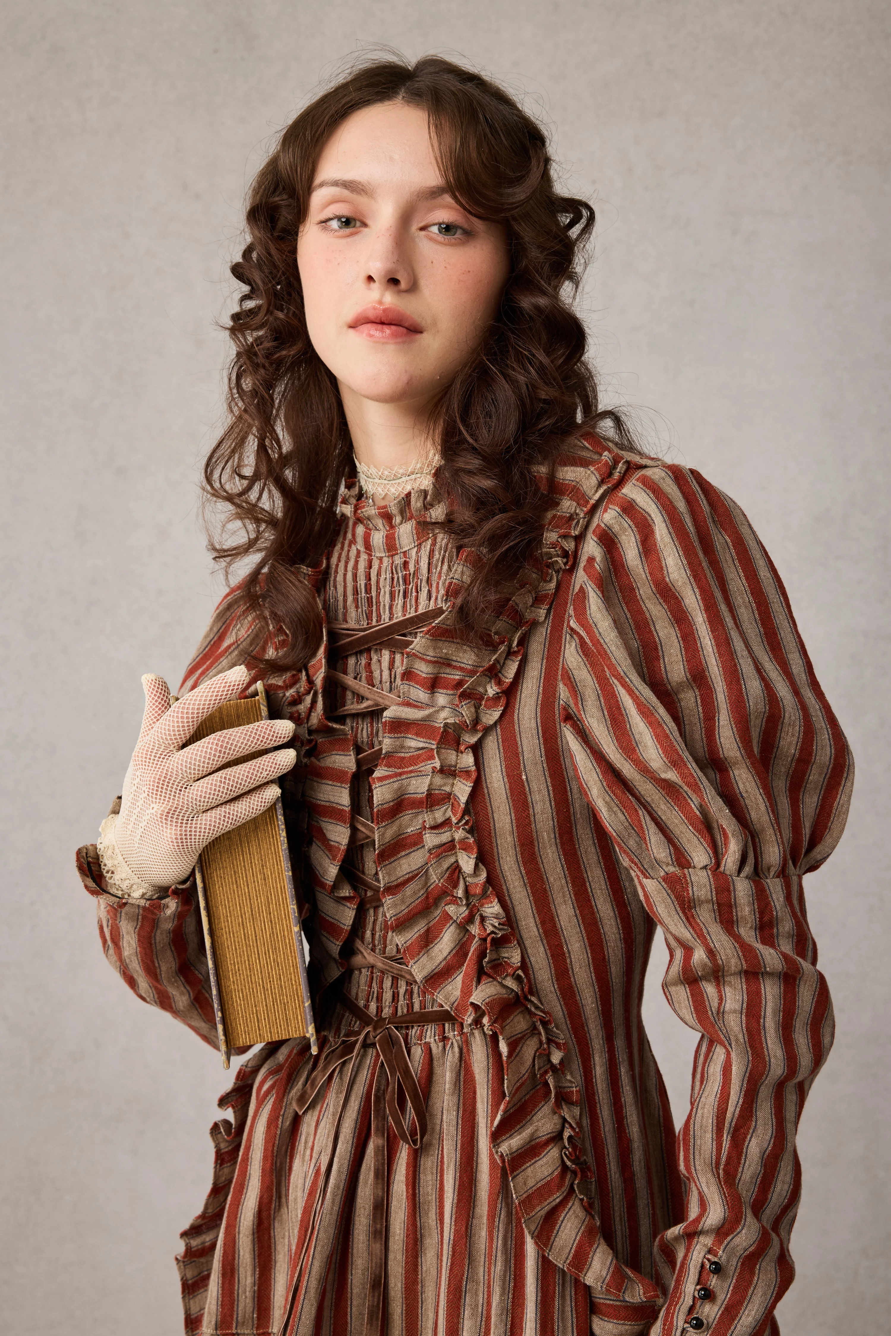 Elizabeth 15 | Victorian Linen Dress - Image 6