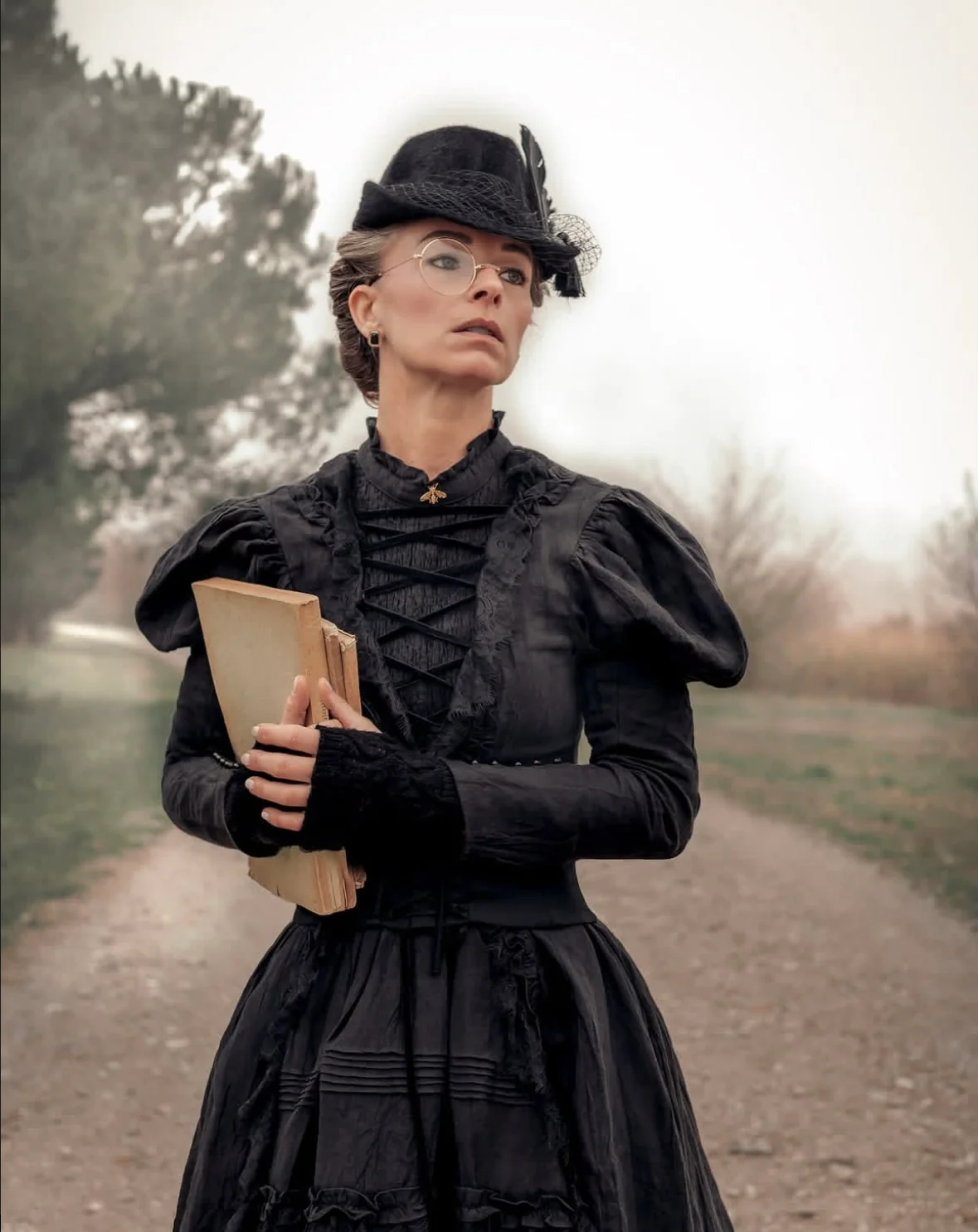 Elizabeth 15 | Victorian Linen Dress - Image 17