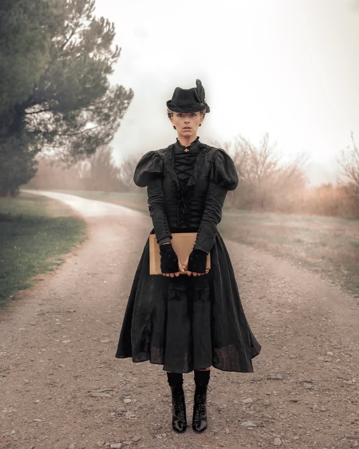 Elizabeth 15 | Victorian Linen Dress - Image 18