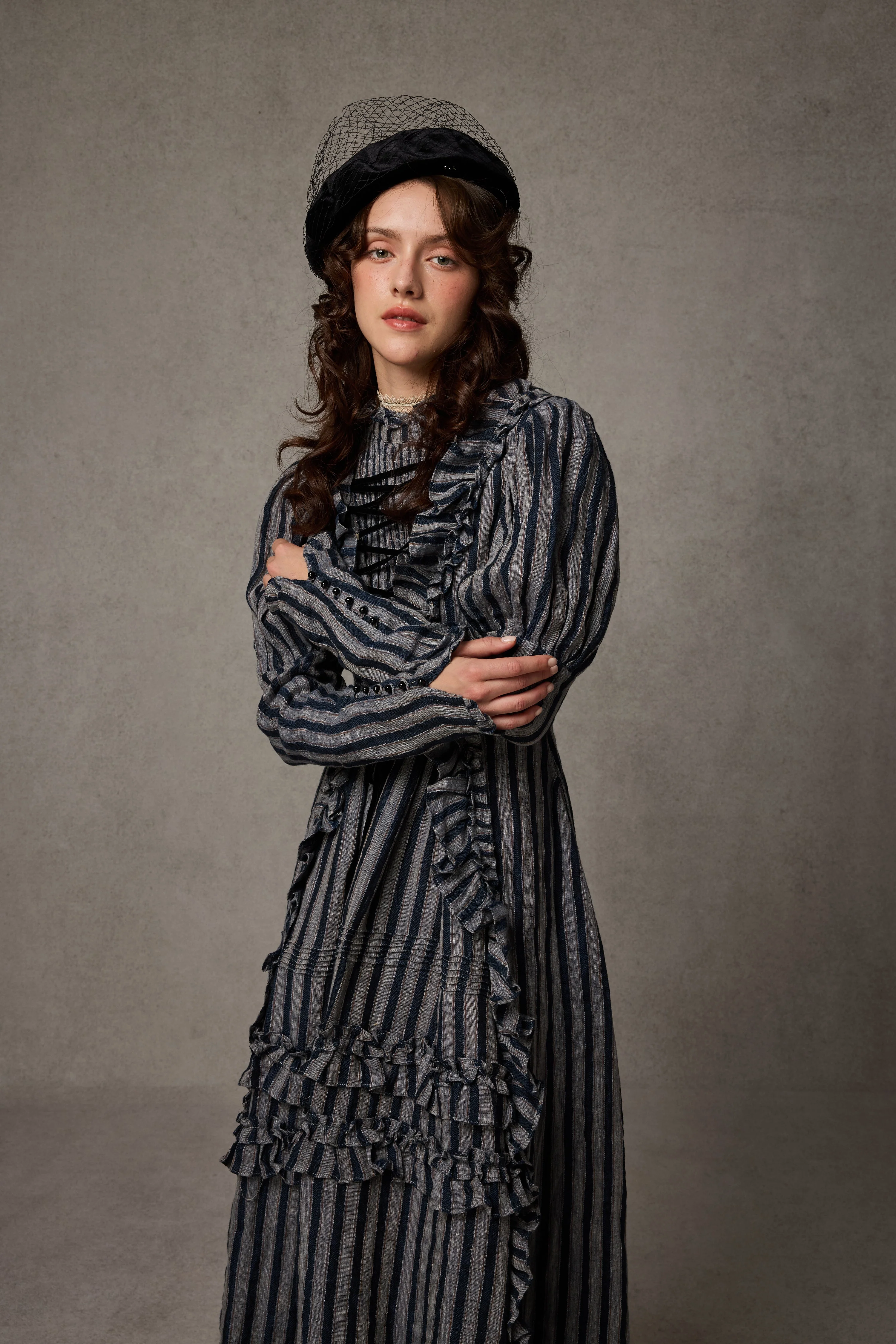 Elizabeth 15 | Victorian Linen Dress - Image 5