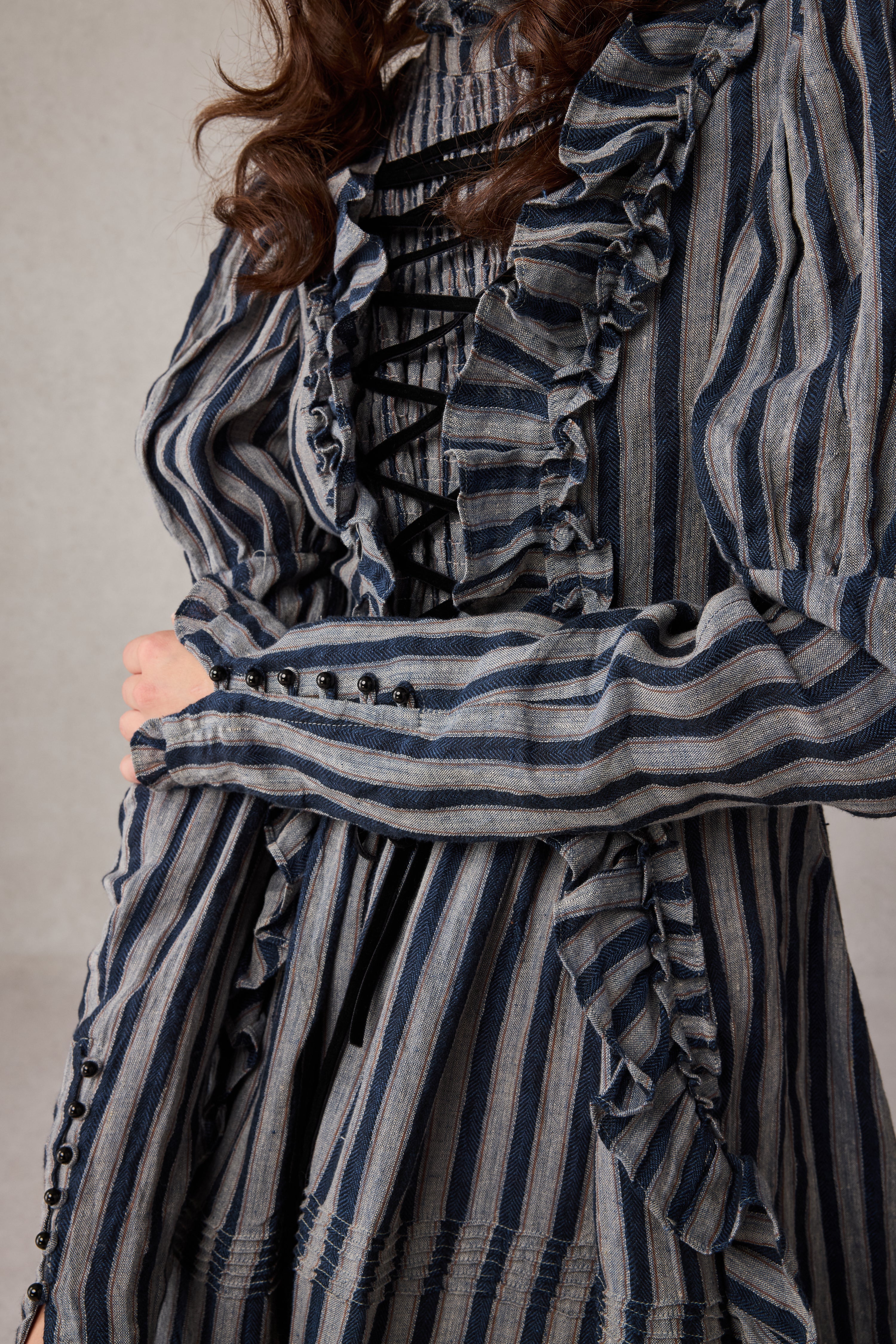 Elizabeth 15 | Victorian Linen Dress - Image 8