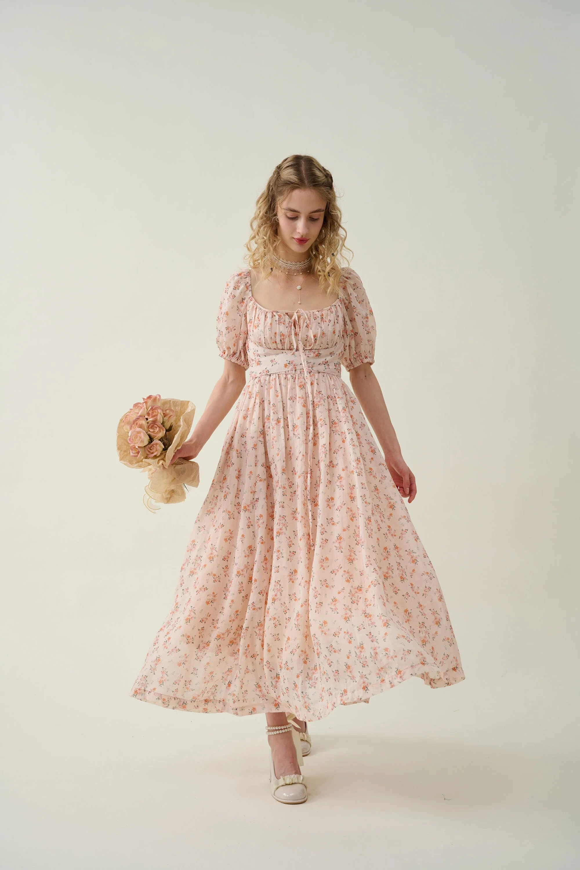 Alice 19 | Floral linen dress - Image 12