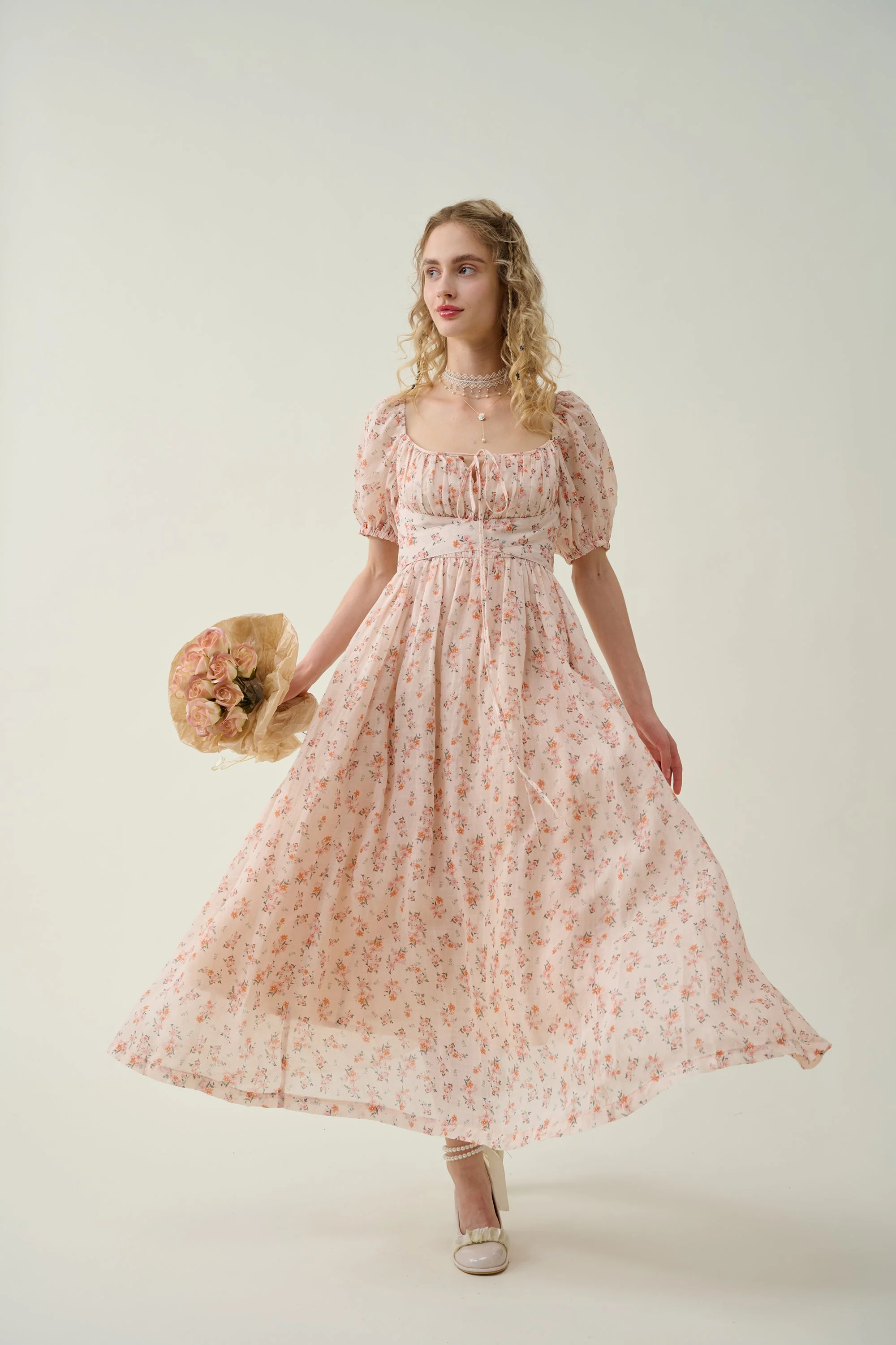 Alice 19 | Floral linen dress - Image 13