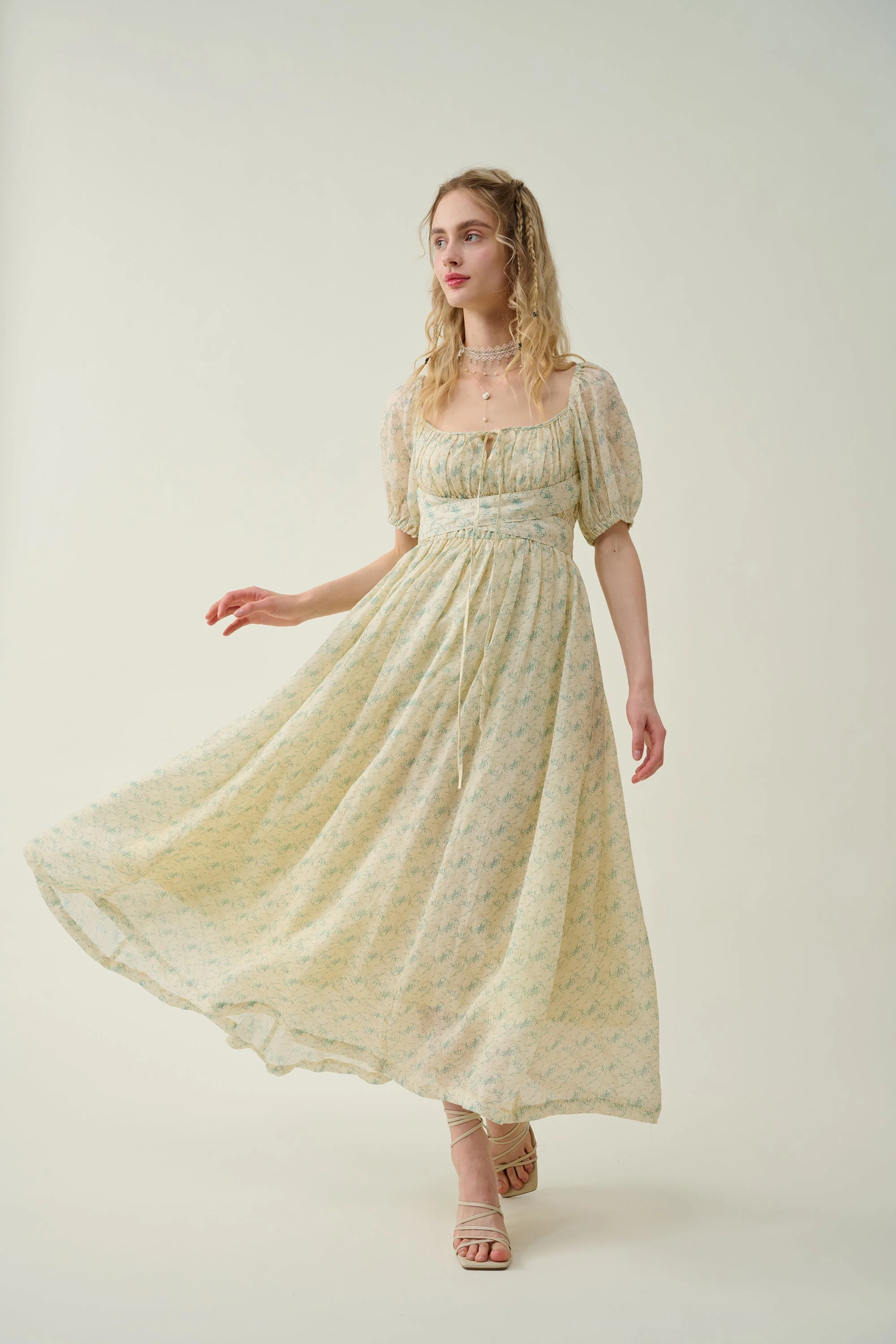 Alice 19 | Floral linen dress - Image 14