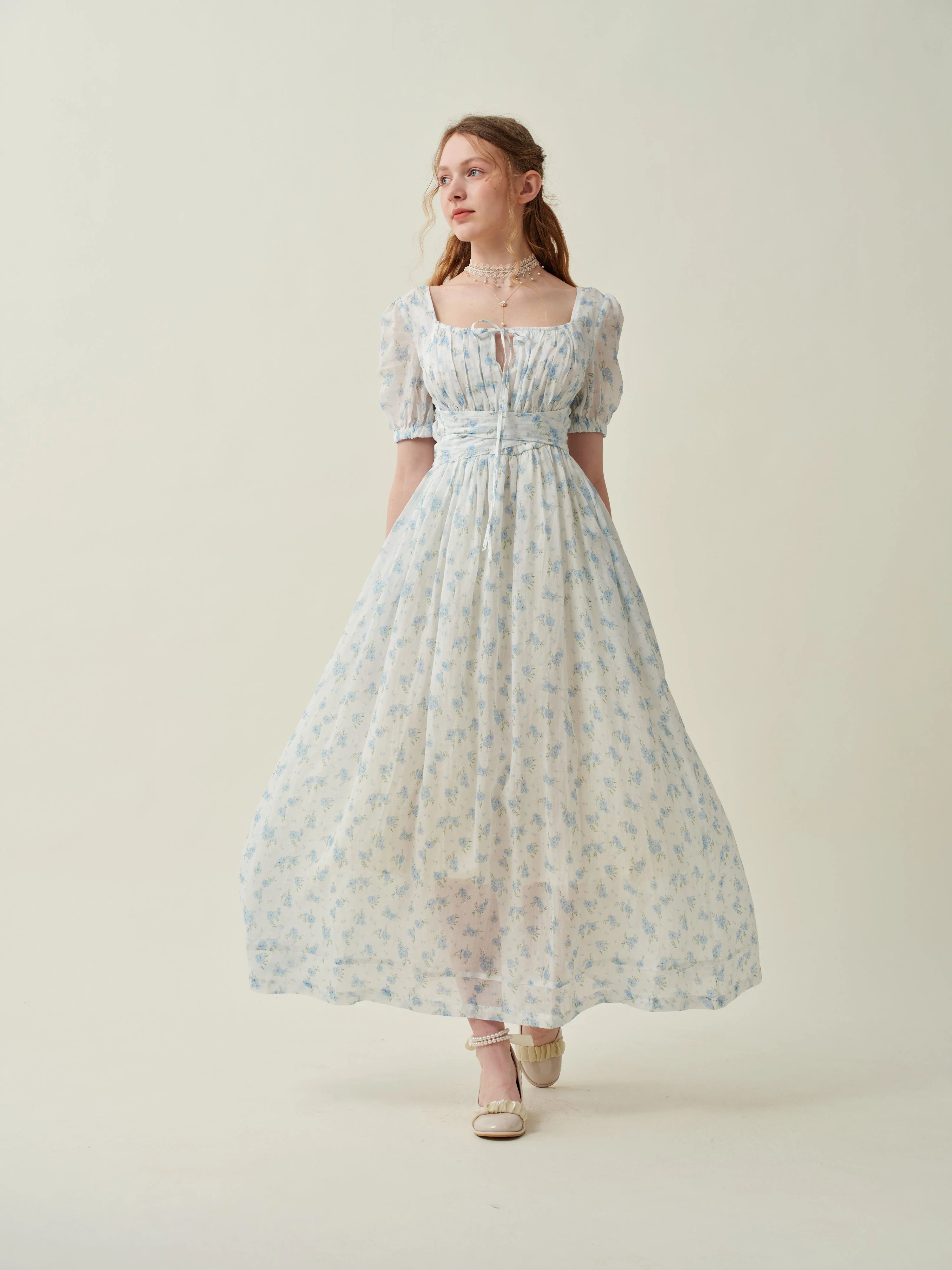 Alice 19 | Floral linen dress - Image 22