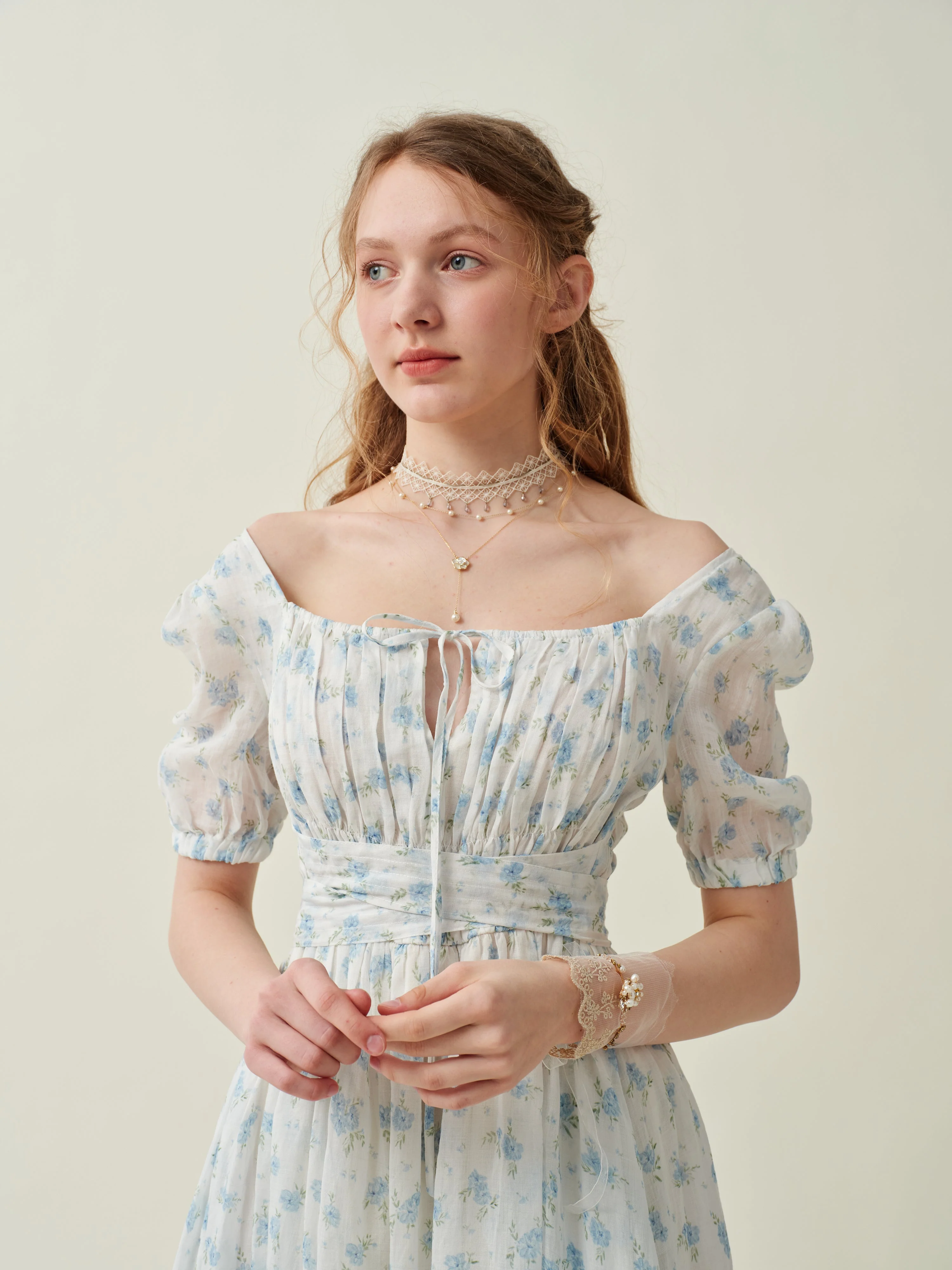 Alice 19 | Floral linen dress - Image 23