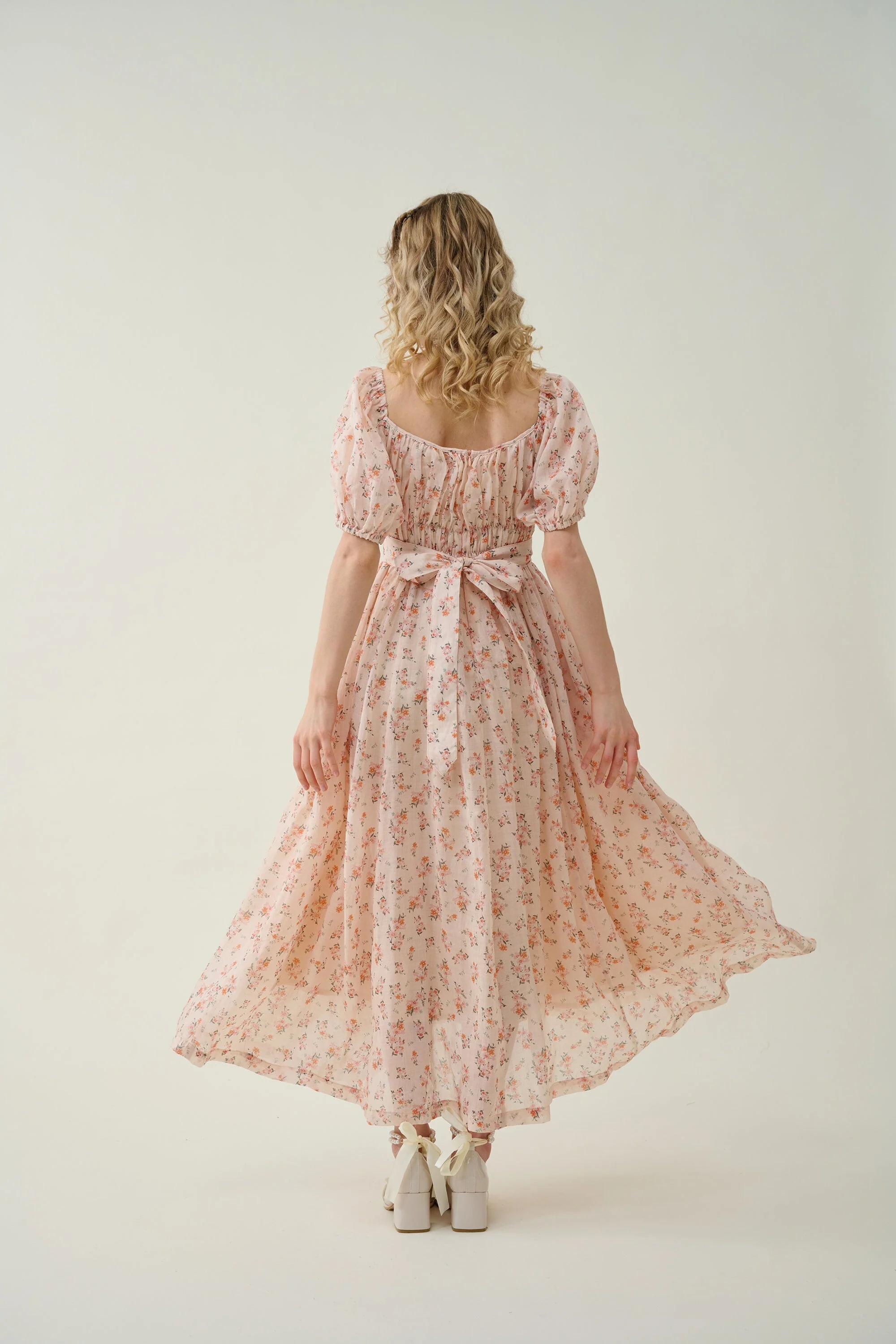 Alice 19 | Floral linen dress - Image 3