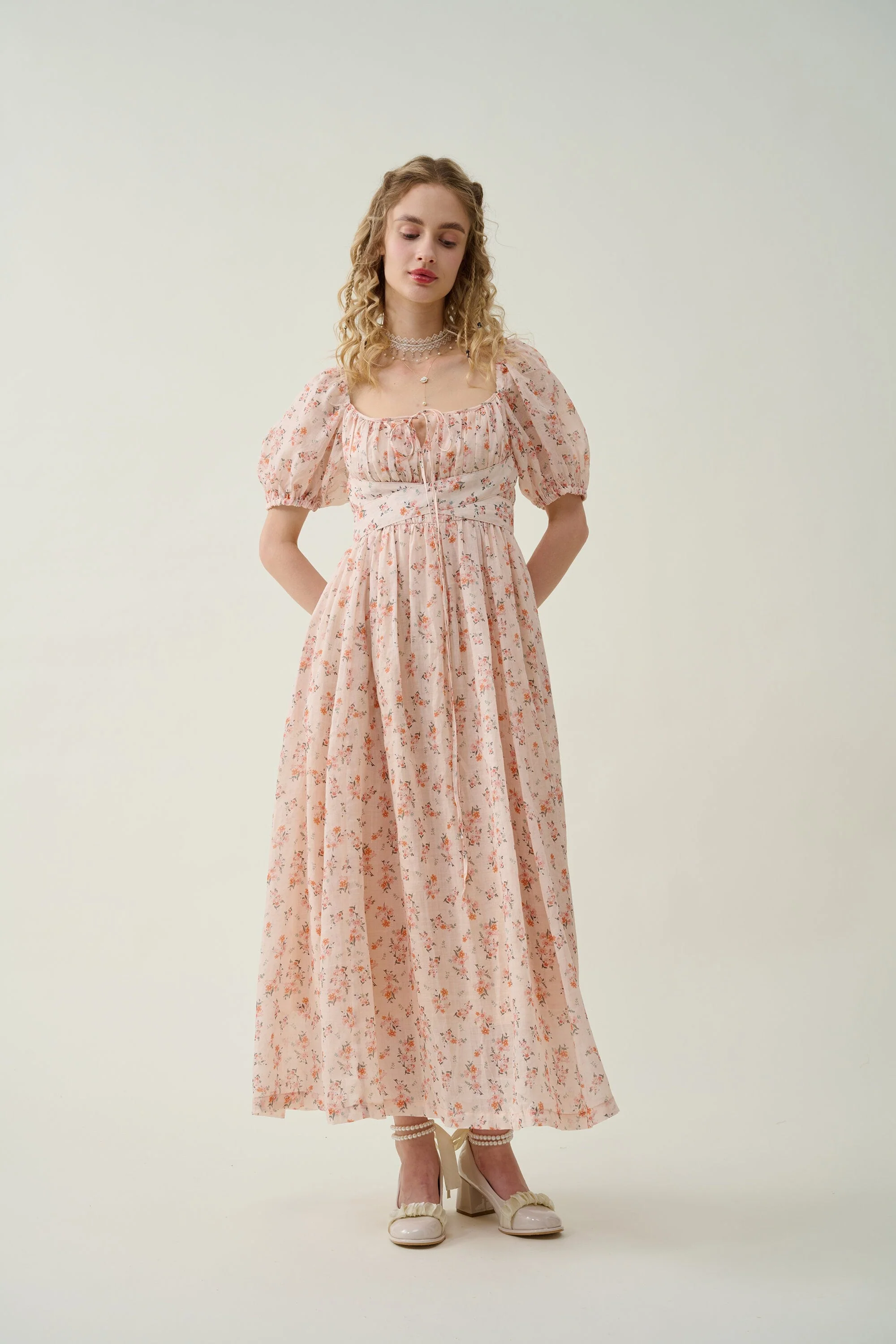 Alice 19 | Floral linen dress - Image 9
