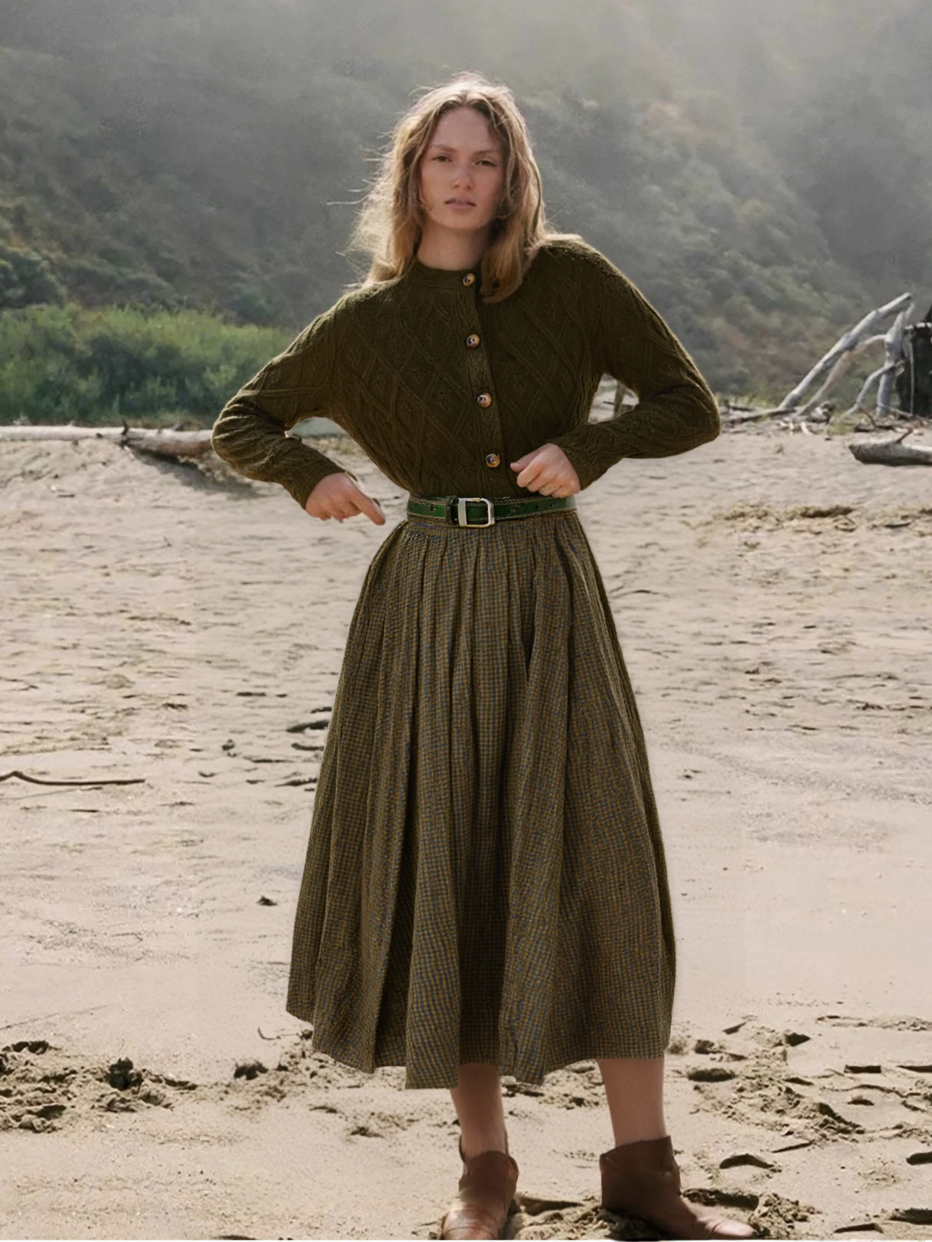 Flurry 17 | 100% Wool Sculptured Knitwear Cardigan - Image 20