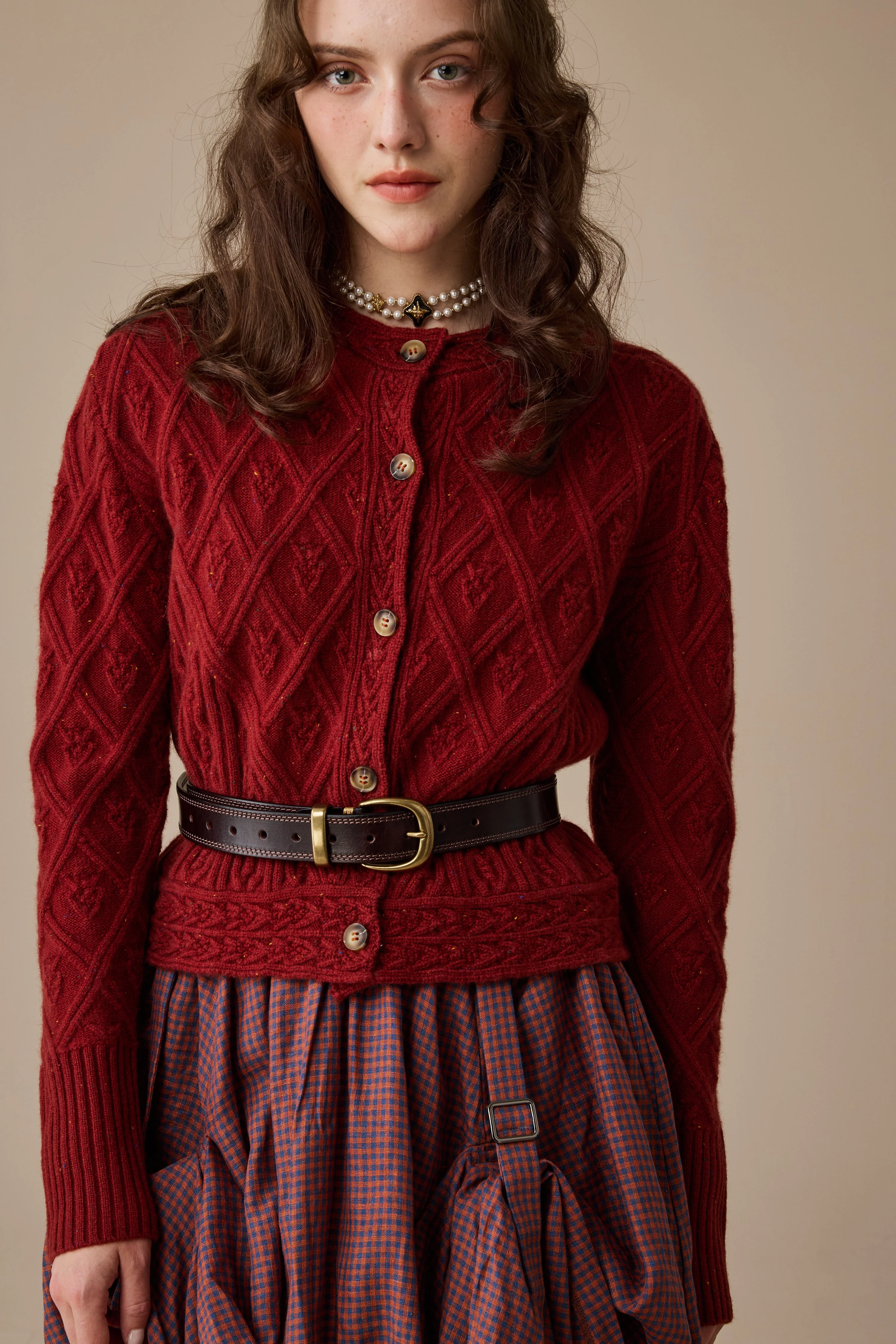 Flurry 17 | 100% Wool Sculptured Knitwear Cardigan - Image 26