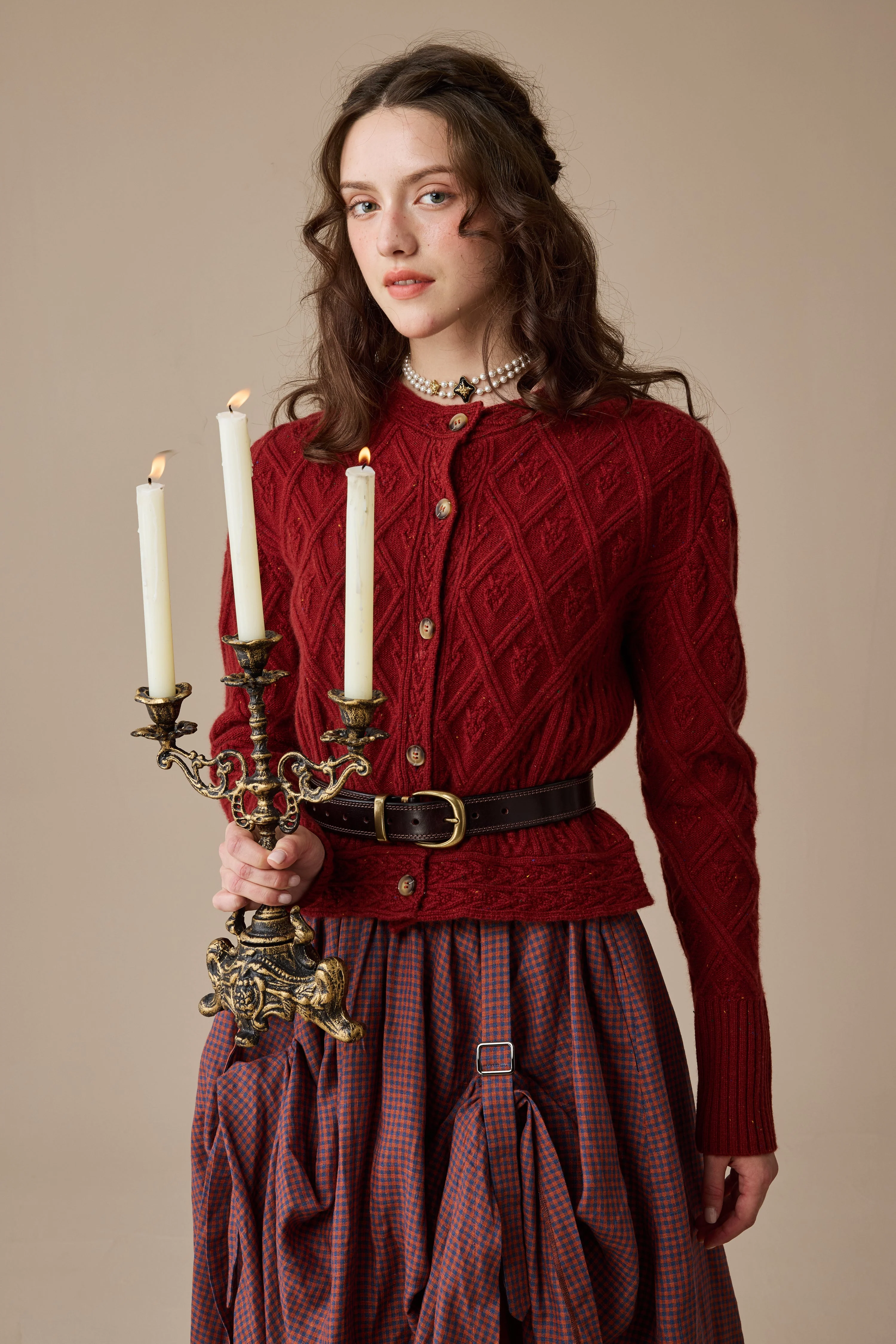 Flurry 17 | 100% Wool Sculptured Knitwear Cardigan - Image 5