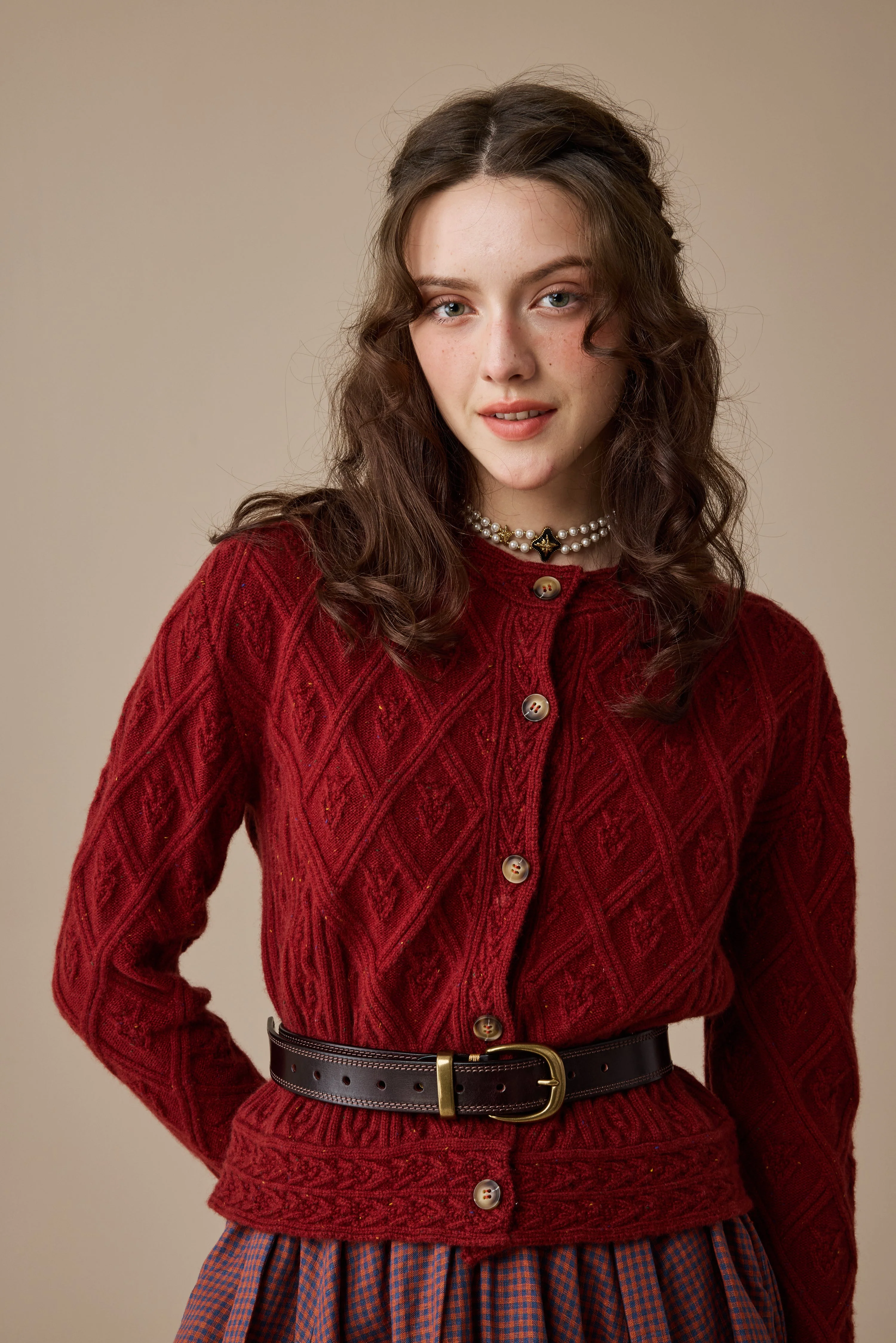 Flurry 17 | 100% Wool Sculptured Knitwear Cardigan - Image 10