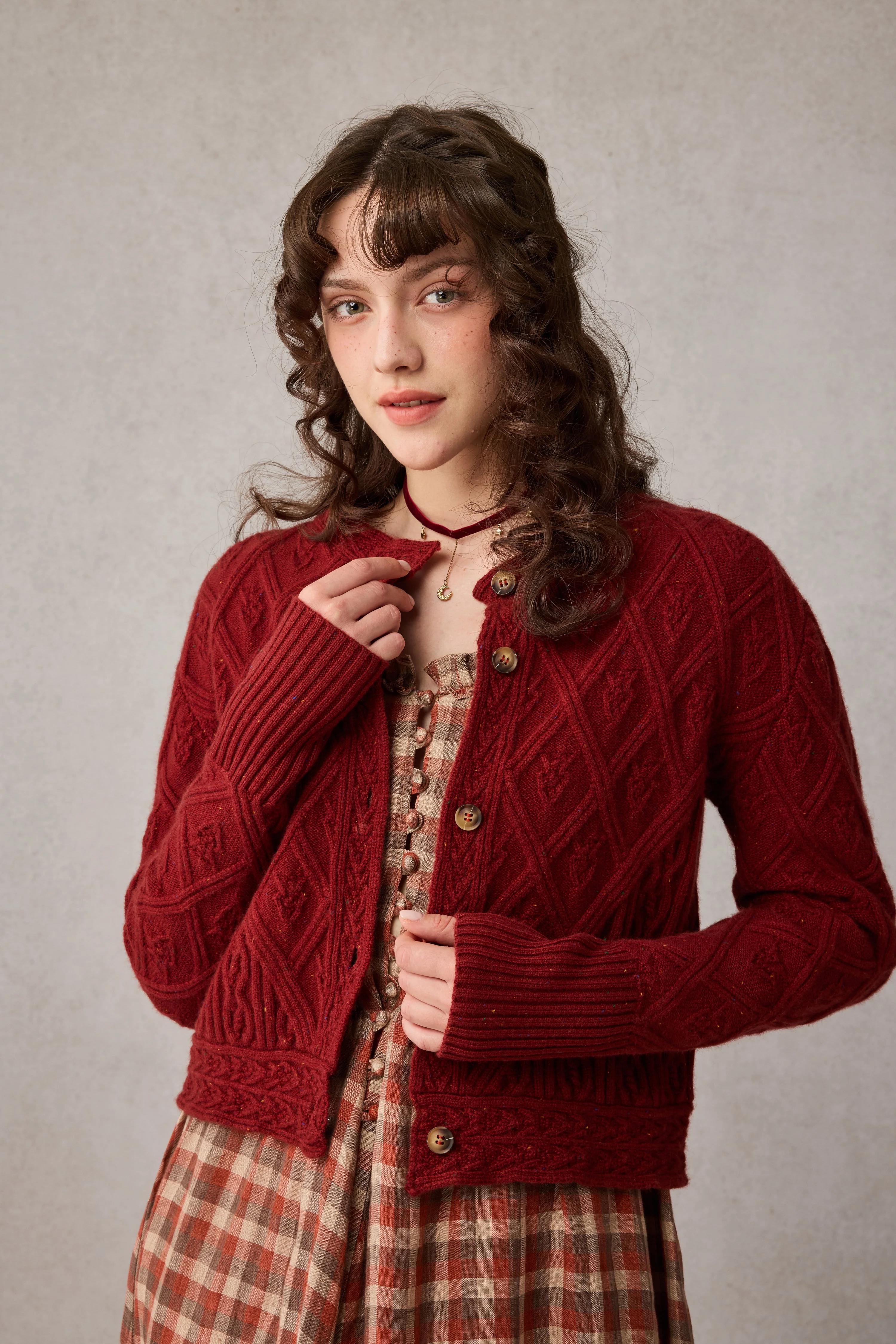 Flurry 17 | 100% Wool Sculptured Knitwear Cardigan - Image 12