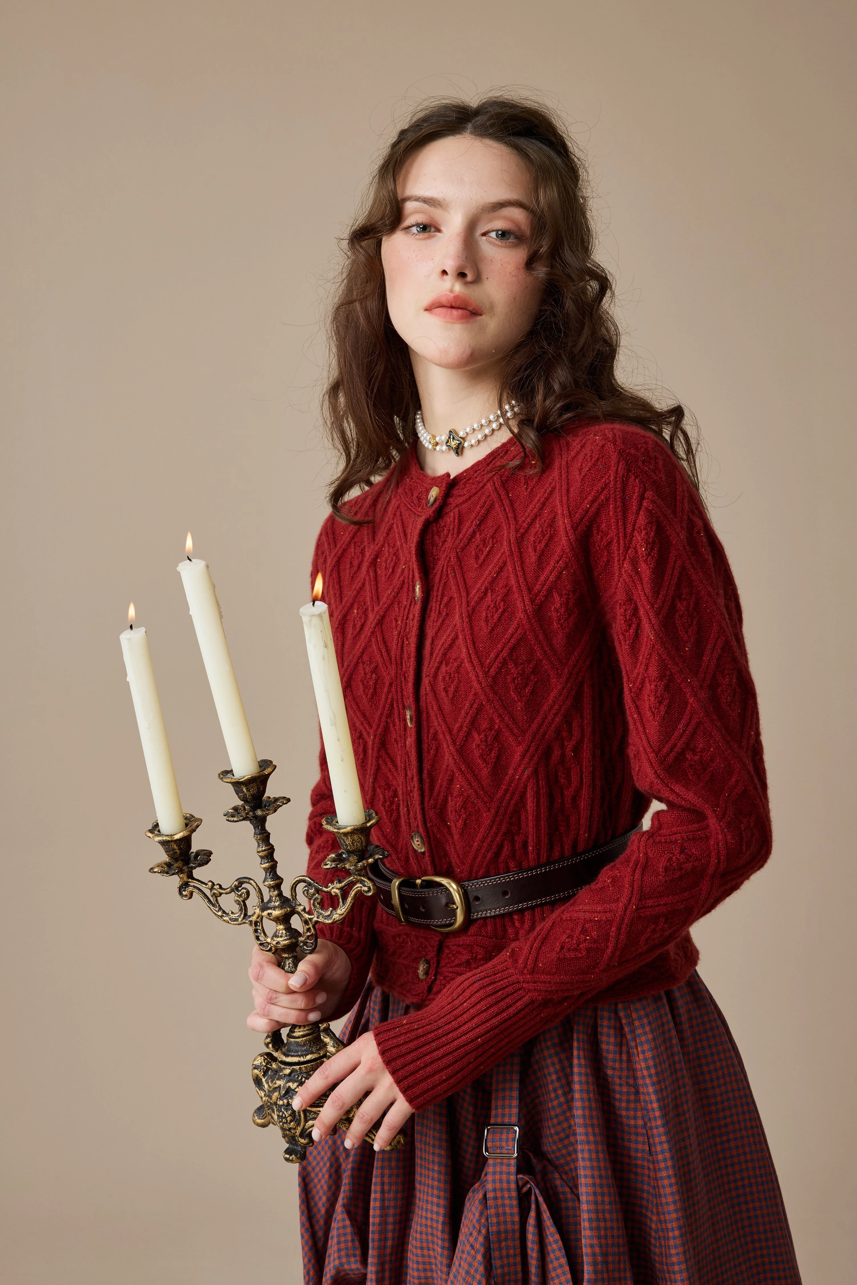 Flurry 17 | 100% Wool Sculptured Knitwear Cardigan - Image 16