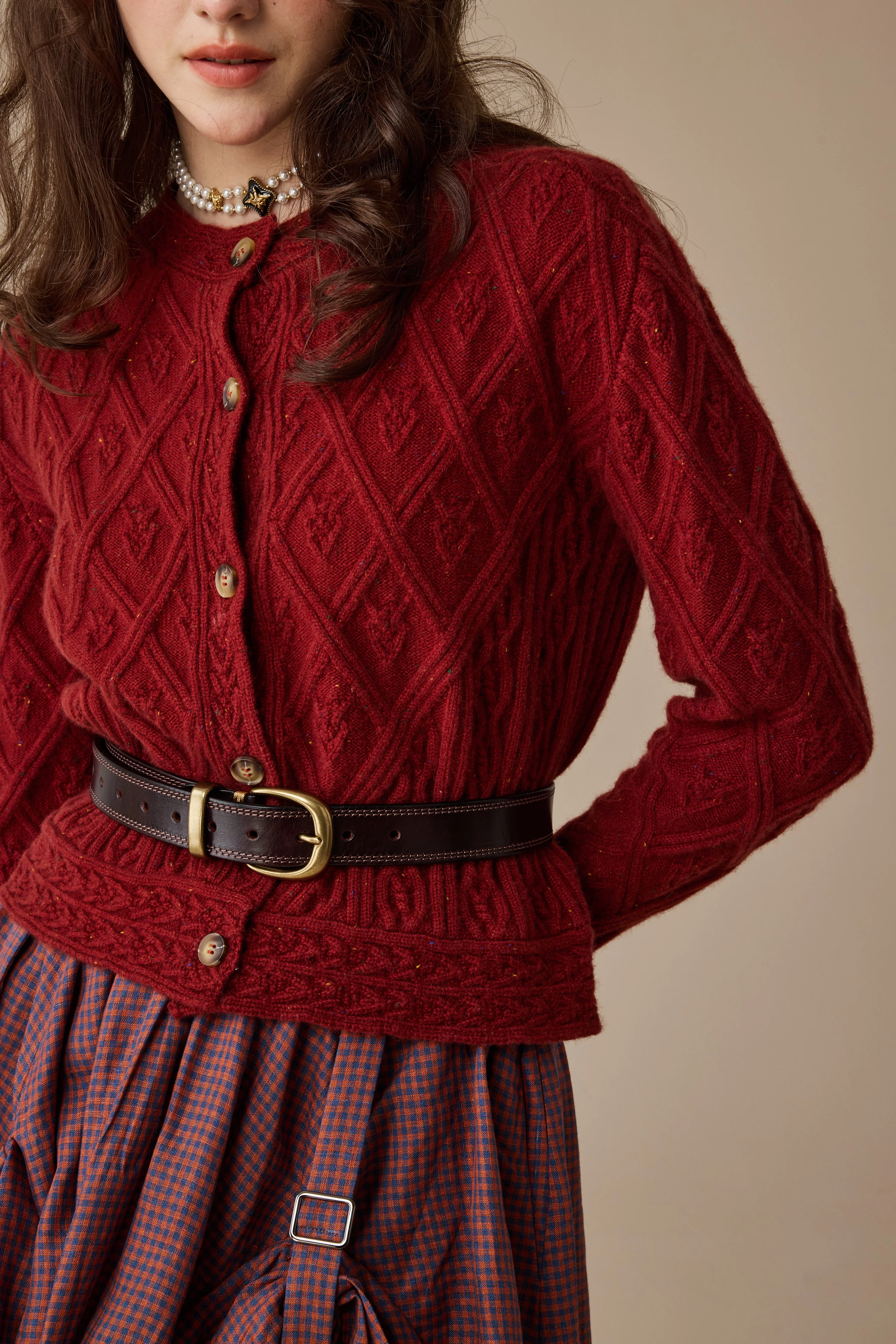 Flurry 17 | 100% Wool Sculptured Knitwear Cardigan - Image 3