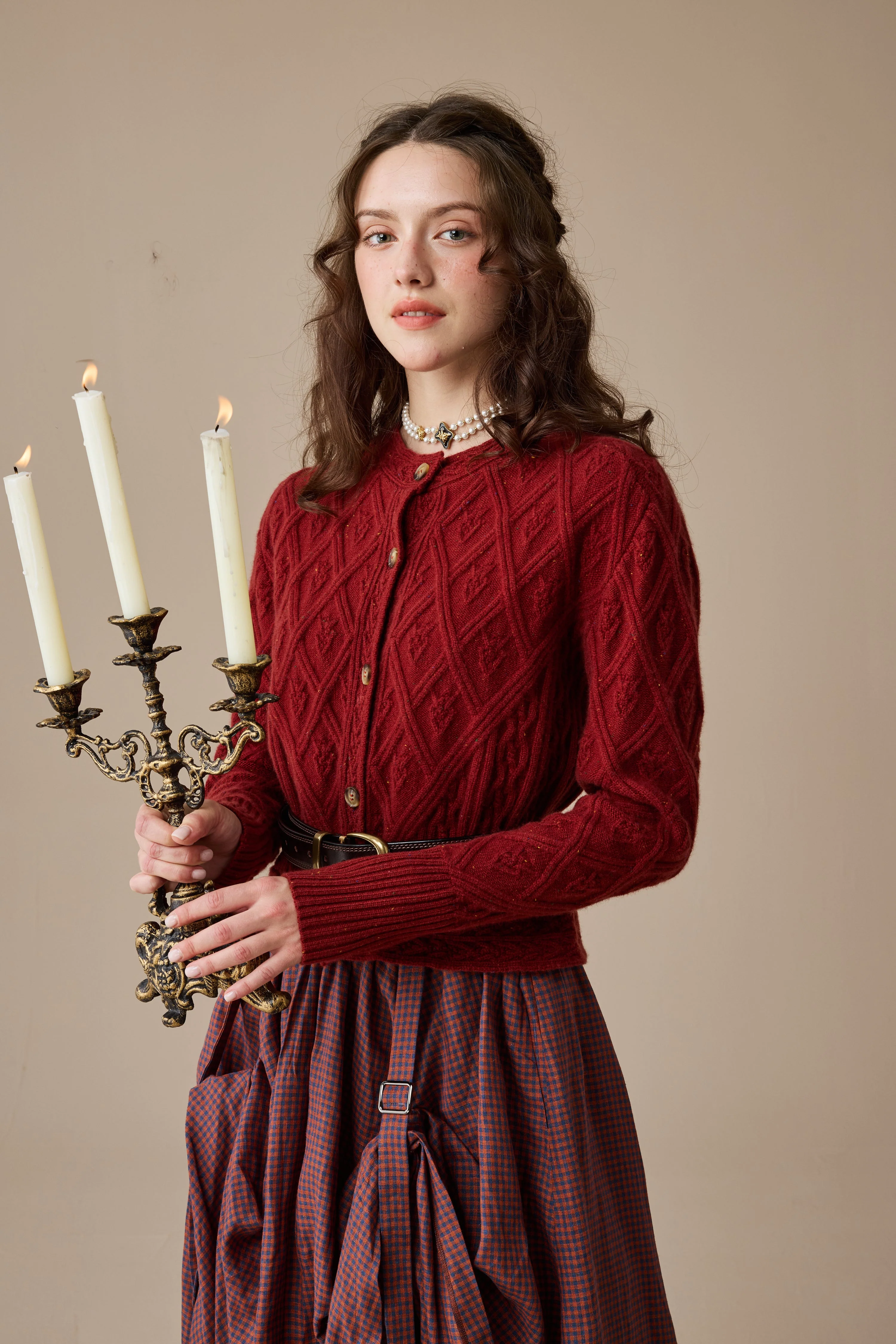 Flurry 17 | 100% Wool Sculptured Knitwear Cardigan - Image 7