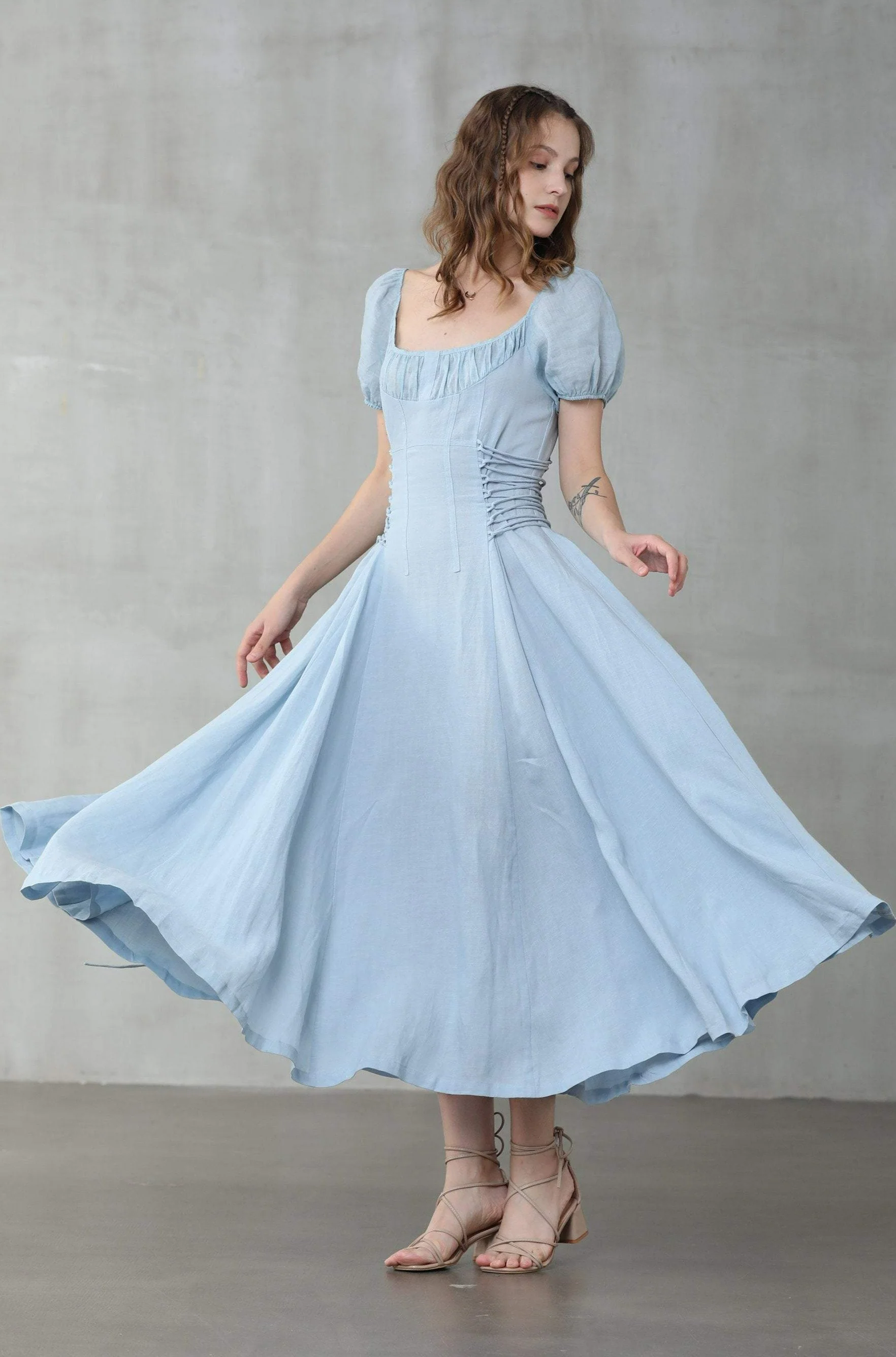 YLANG 18 | Cinderella Linen Dress - Image 8