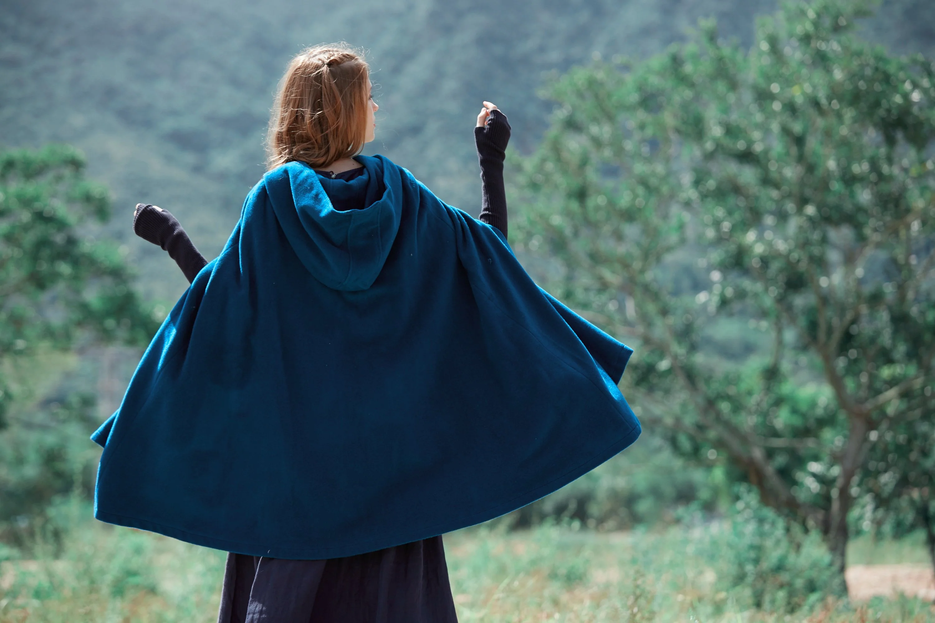 The New Yorker | Hooded Cashmere Cape - Image 11