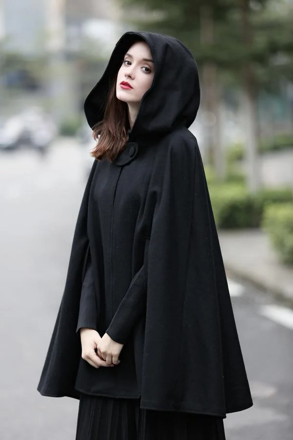 The New Yorker | Hooded Cashmere Cape - Image 15